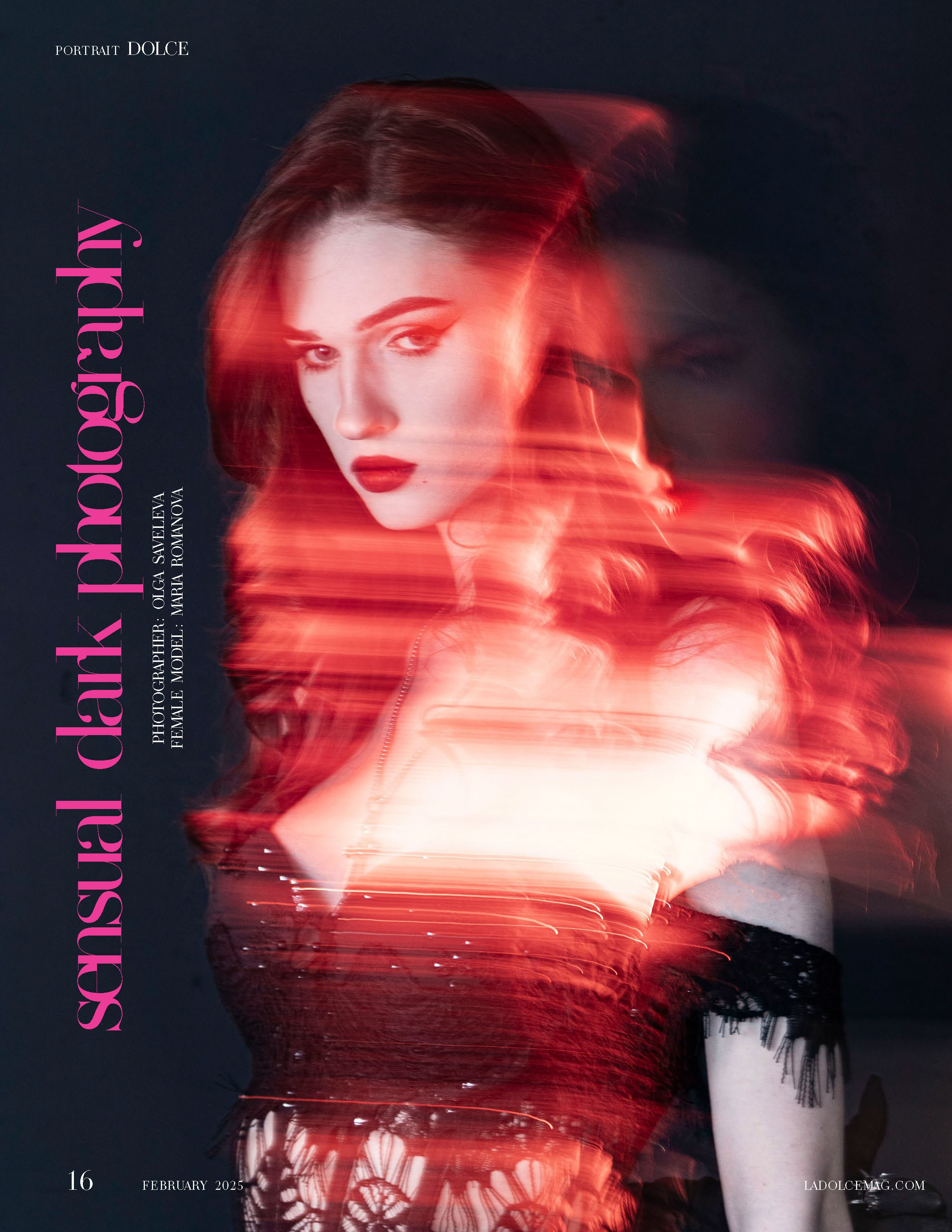 Вамп. Публикация в DOLCE magazine. Портретный фотограф в Санкт-Петербурге Савельева Ольга