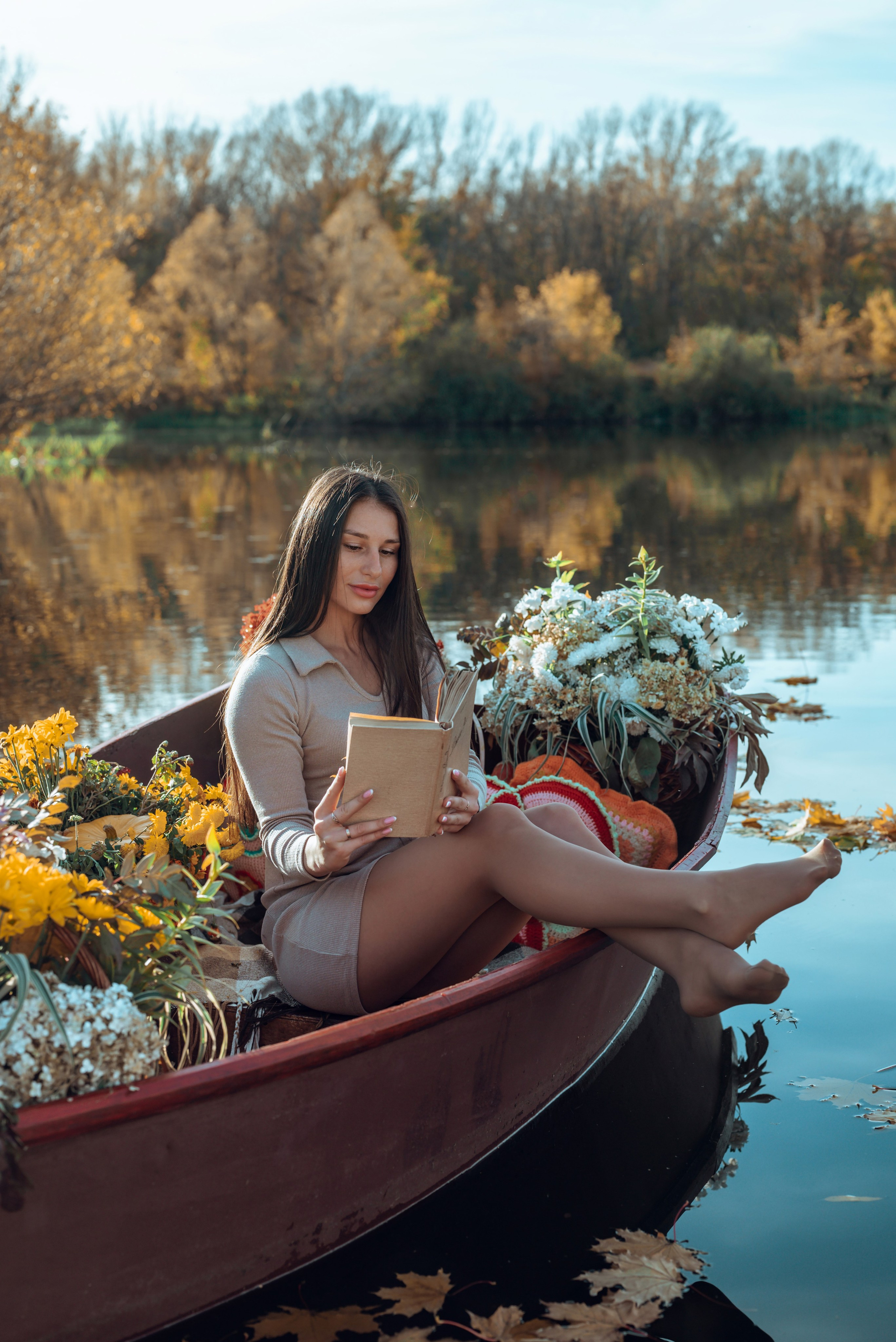 Фотопроект с осенней лодкой. Фотограф в городе Салават