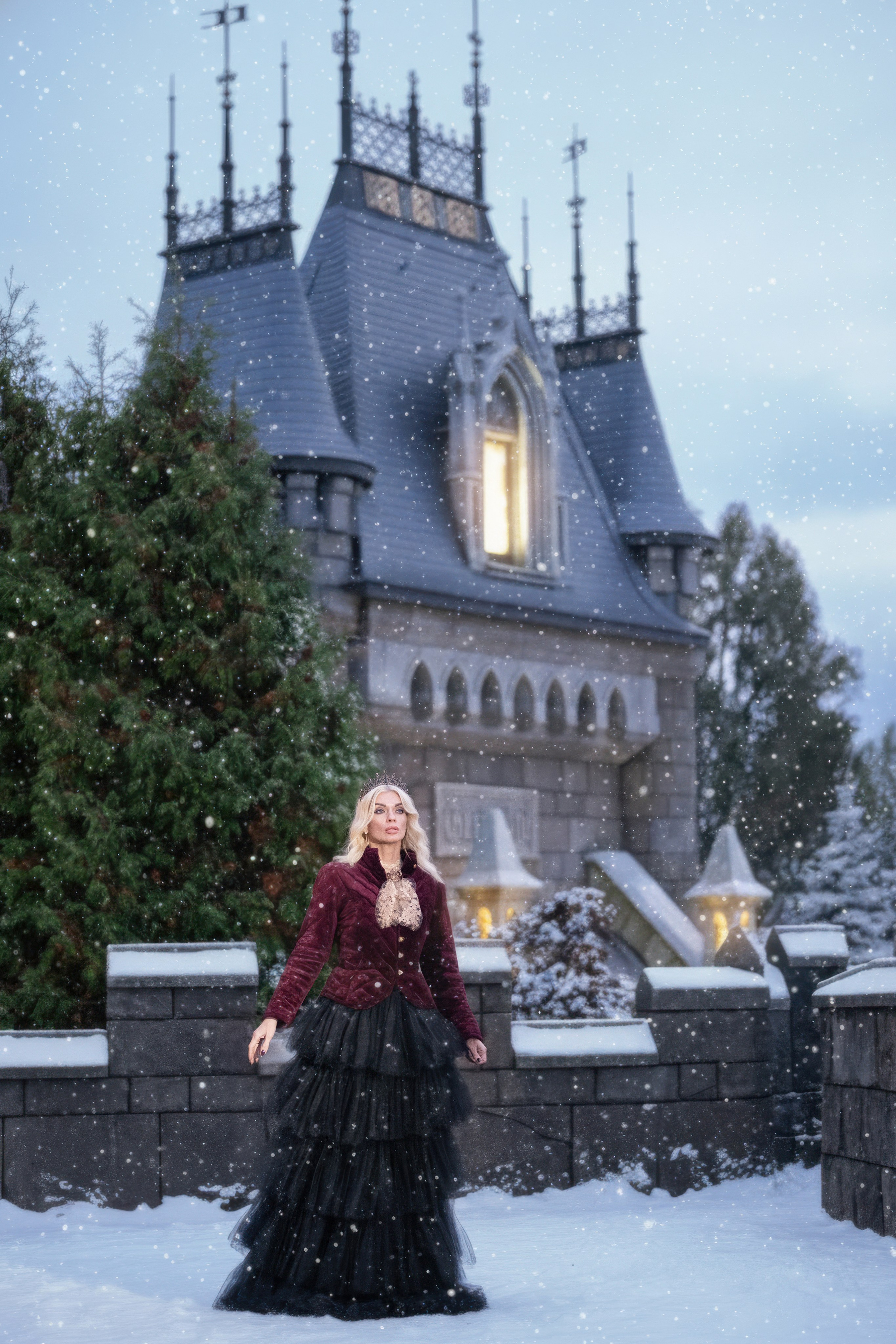 Новогодняя фотосессия в Замке Гарибальди. Фотограф Батурин Денис — Фотосессия в Замке Гарибальди