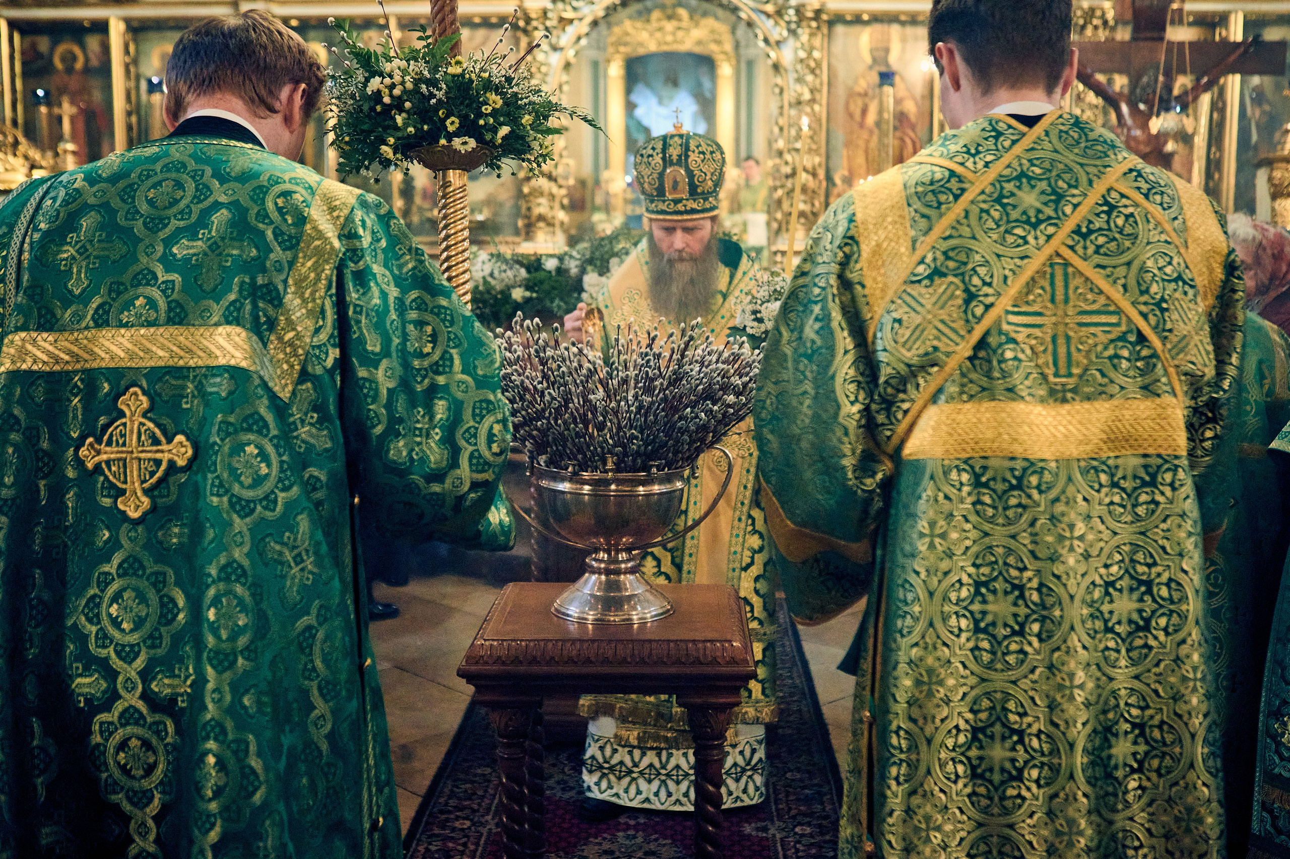 На всенощном бдении под Неделю ваий. DMITRY MOISEENKO — фотограф, художник, топ-стилист