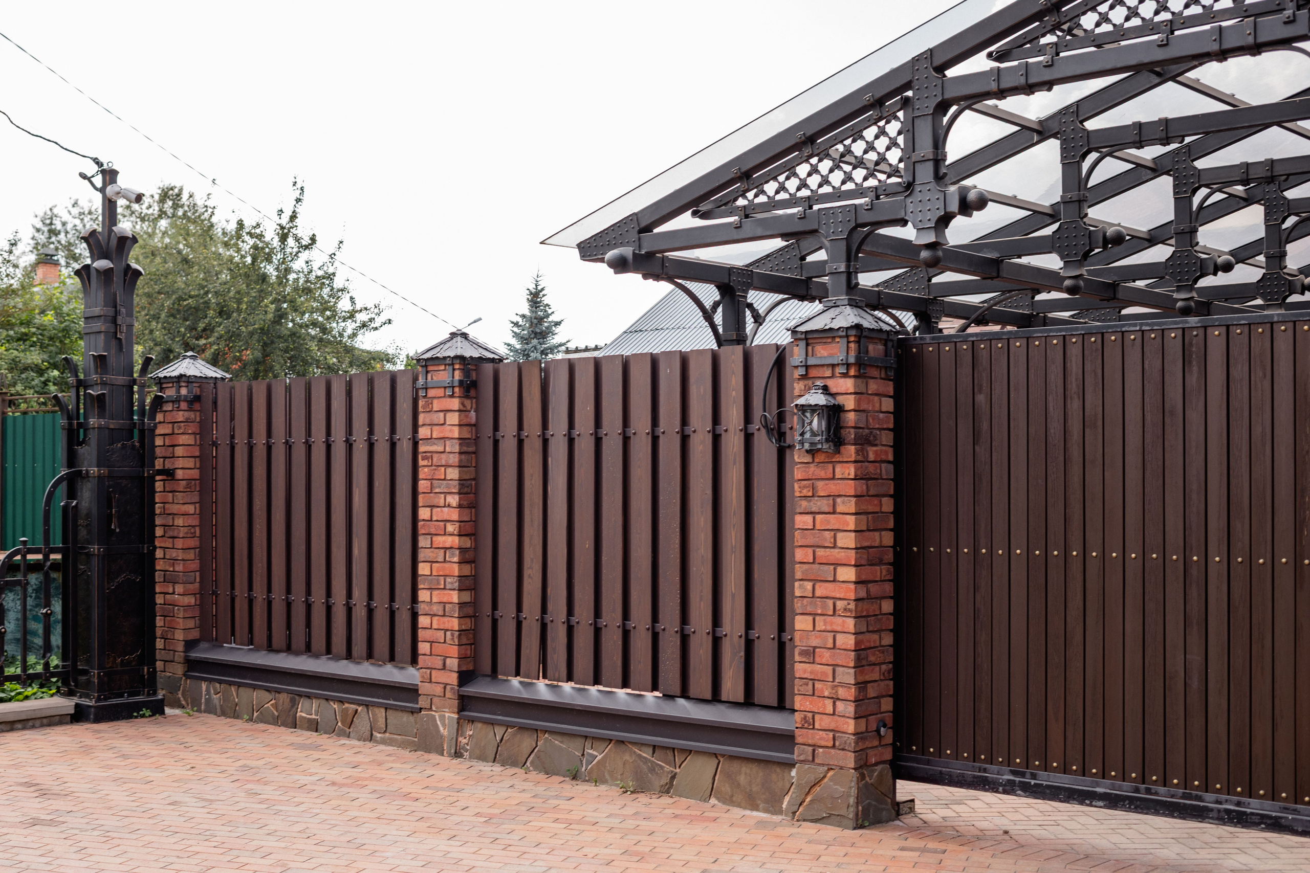 Забор в стиле Лофт