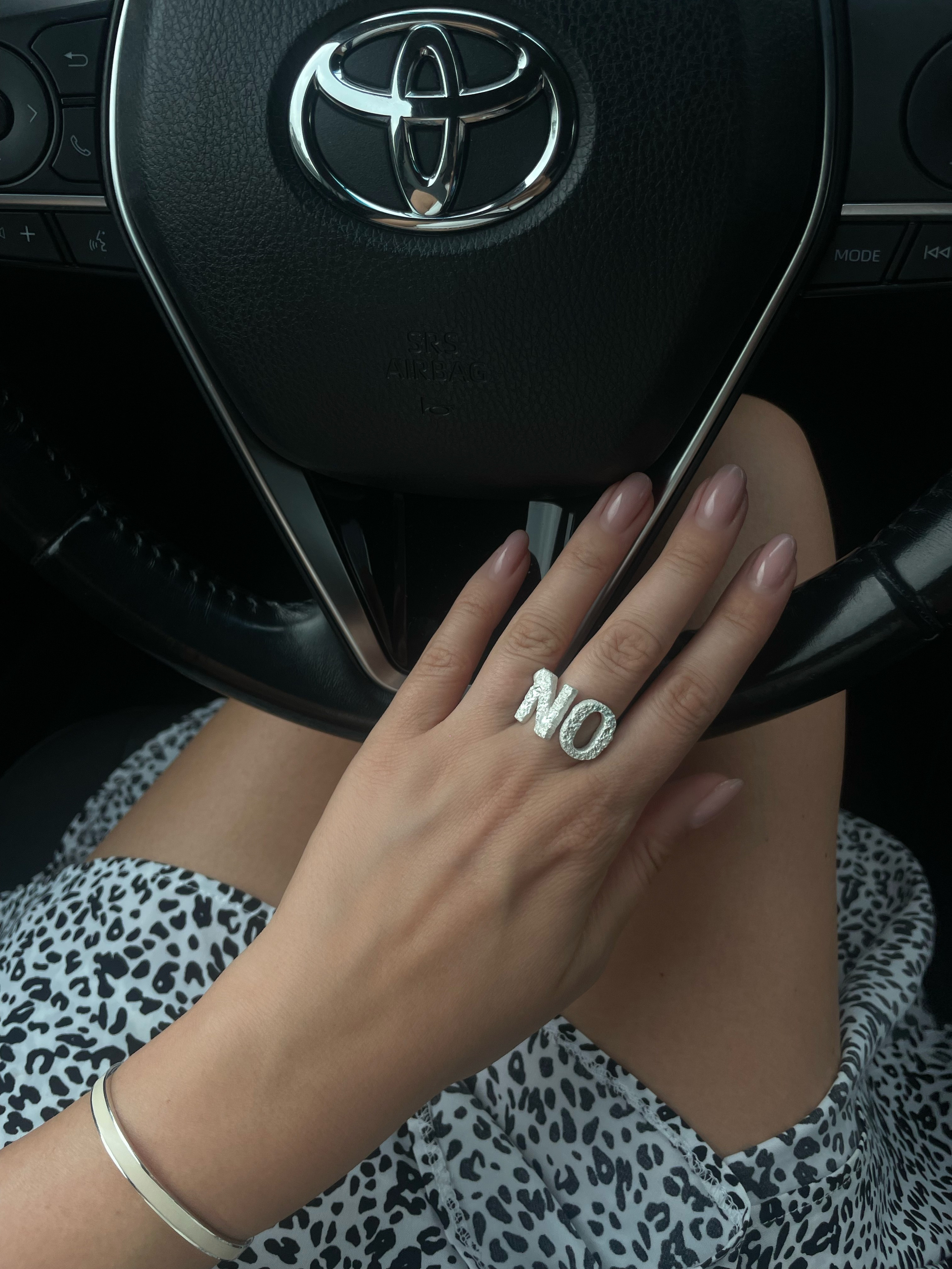 Кольцо фактурное из серебра