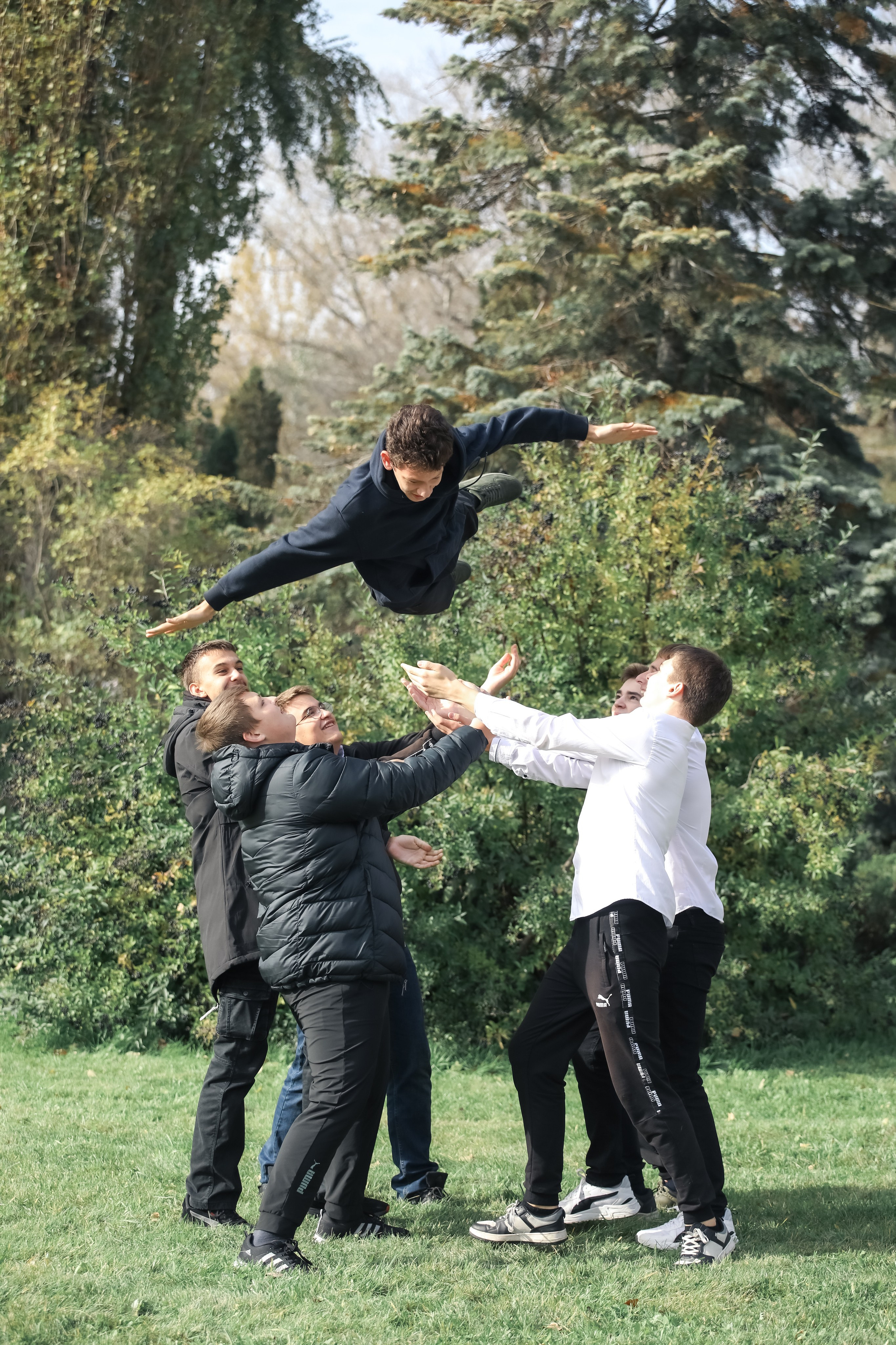 Фотосессия школьников в парке. Выпускные альбомы Евгении Виноградовой г. Липецк