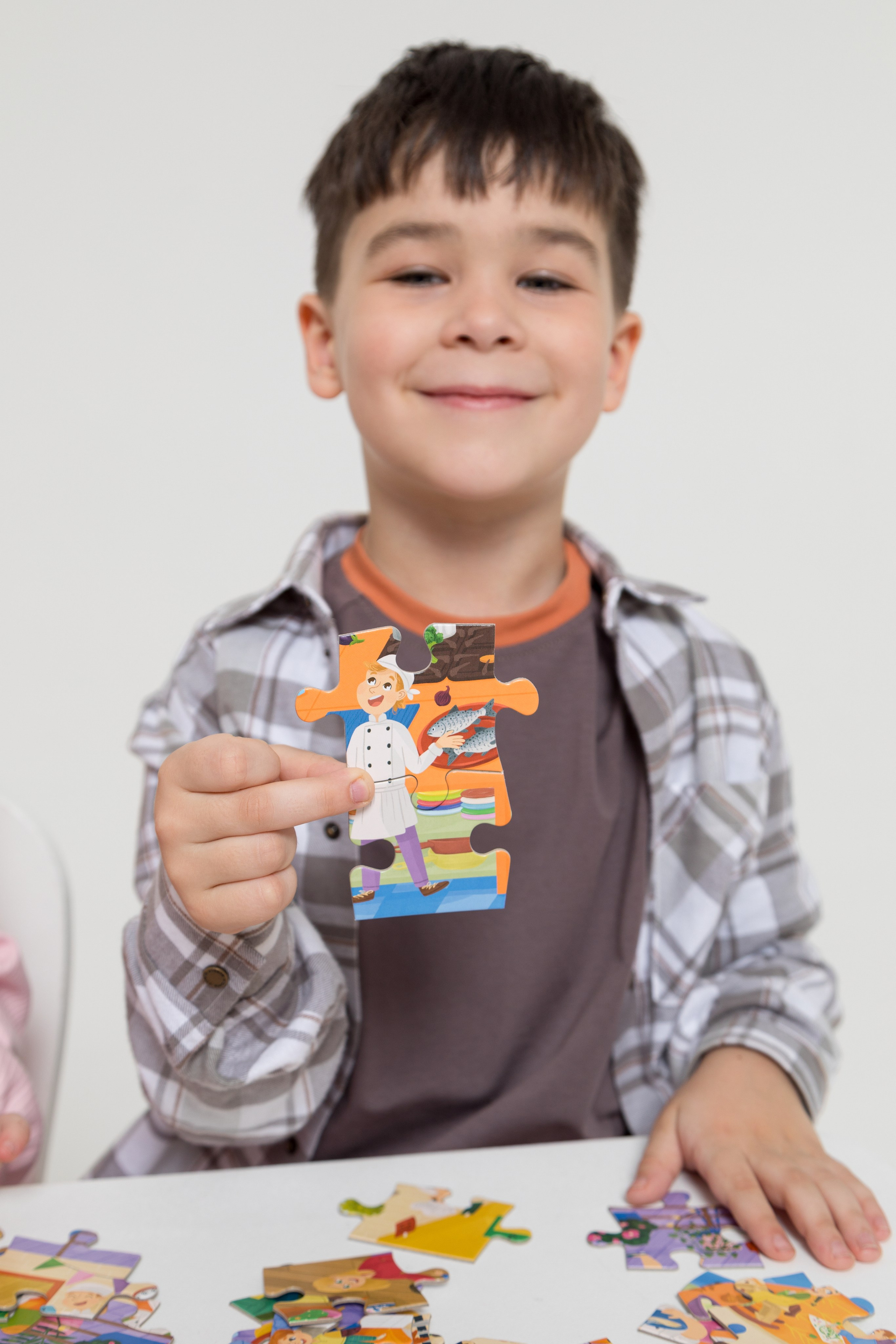 Имиджевая и каталожная съёмка для бренда детских пазлов. Детский и контент фотограф Надя Волкова Санкт-Петербург