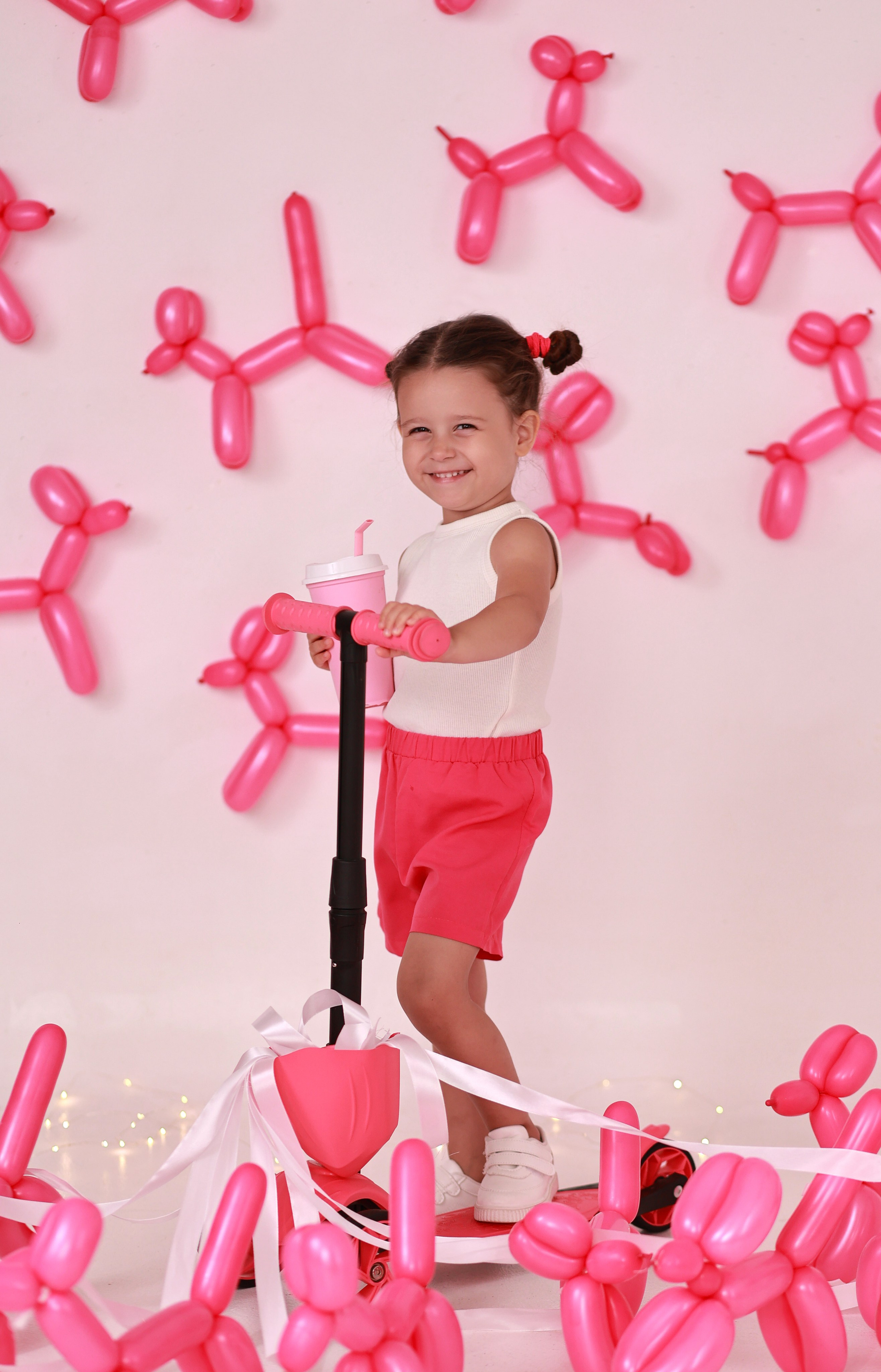 Pink Bubble dog. Детский семейный фотограф Краснодар