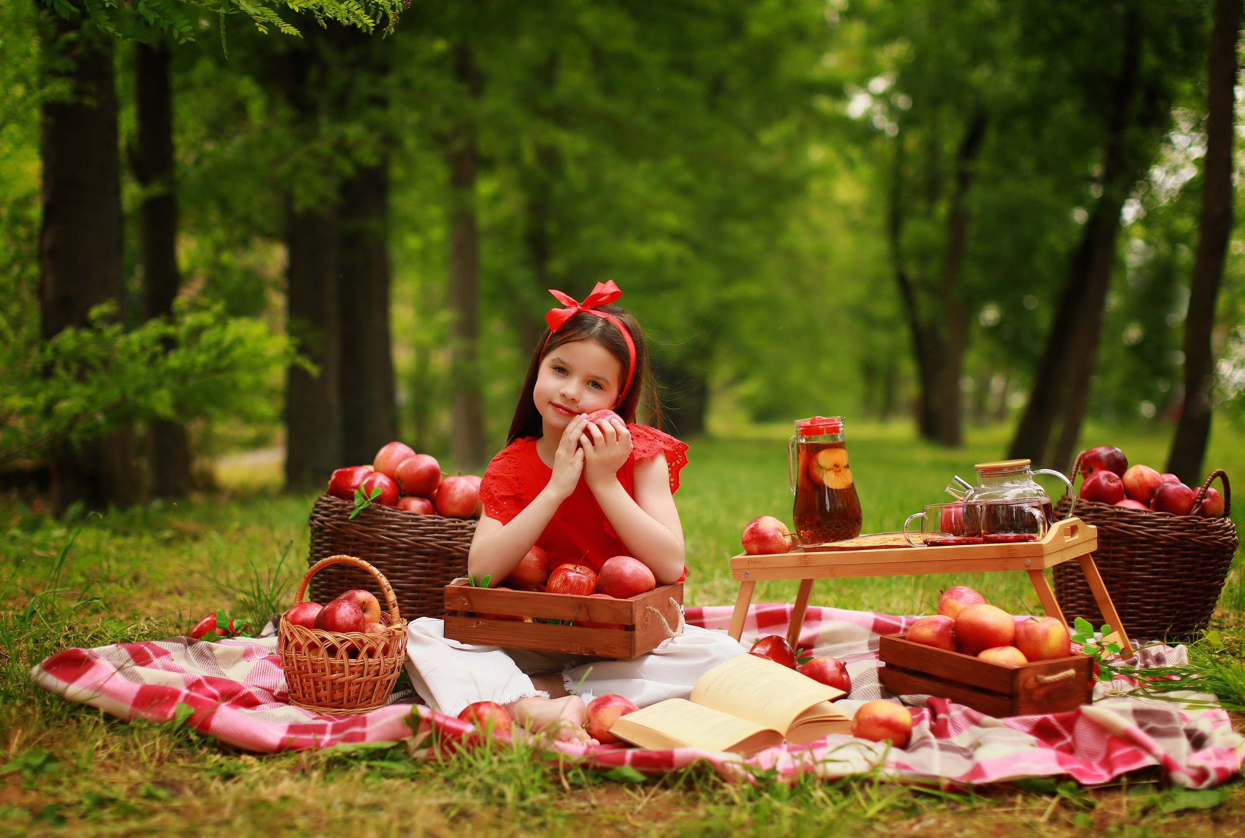 Яблочный пикник. Детский семейный фотограф Краснодар