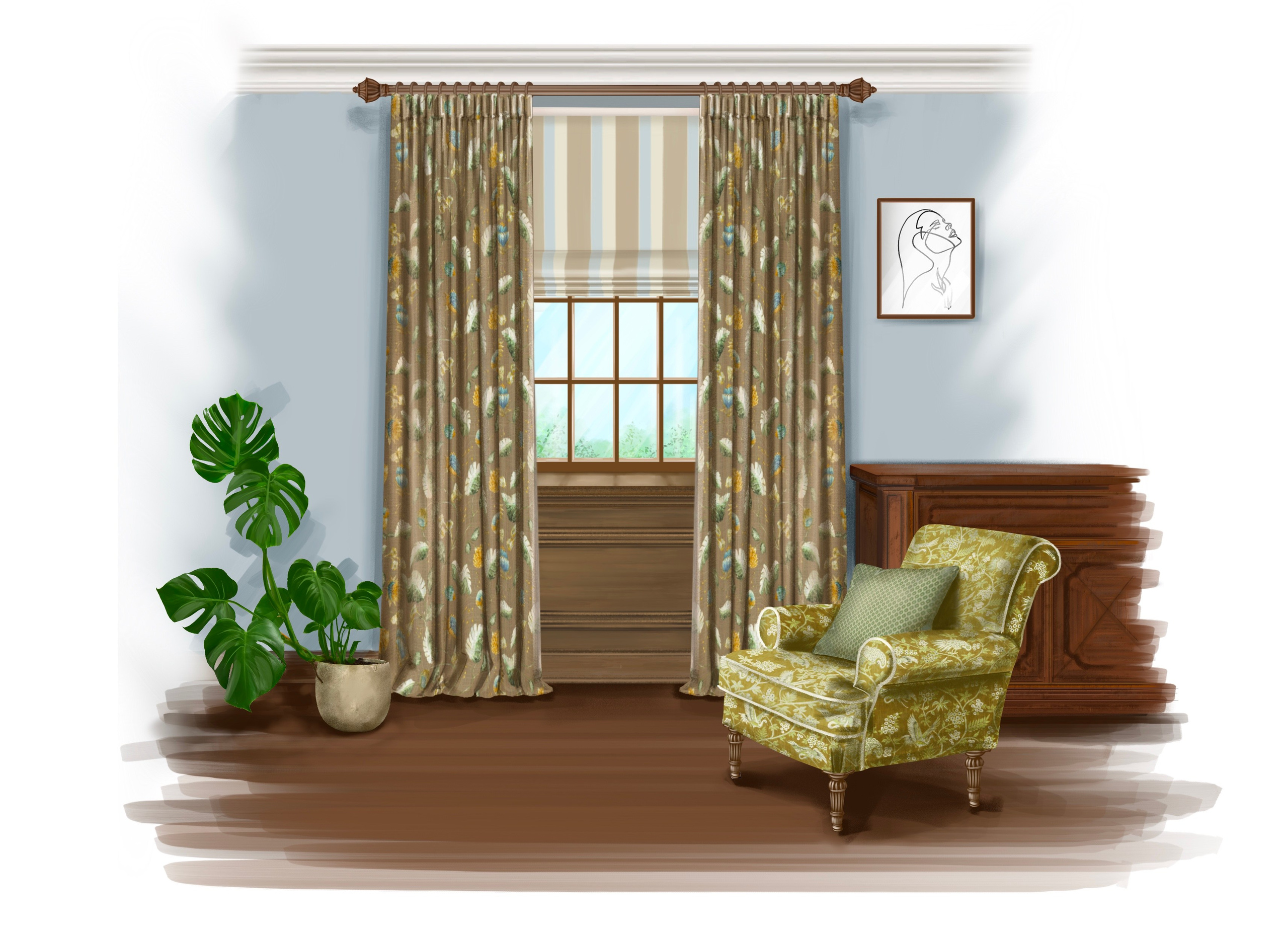 Эскизы. Ян Эльвира — текстильный декоратор, г. Москва