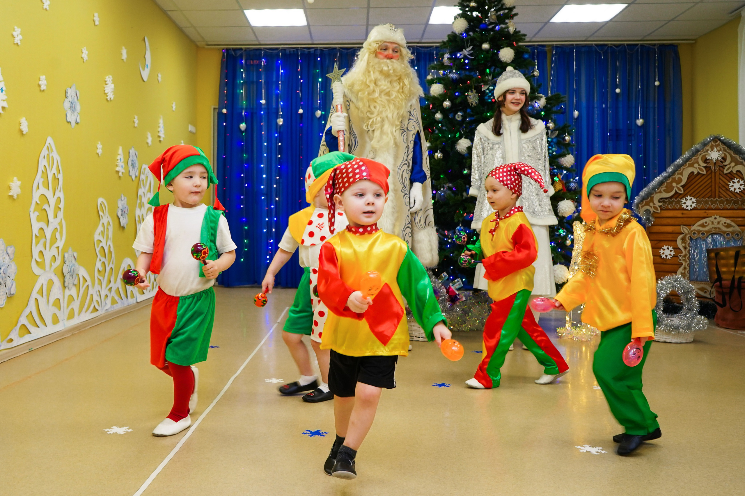 Новогодний утренник в садике. Семейный и портретный фотограф в Екатеринбурге Анна Лобанова