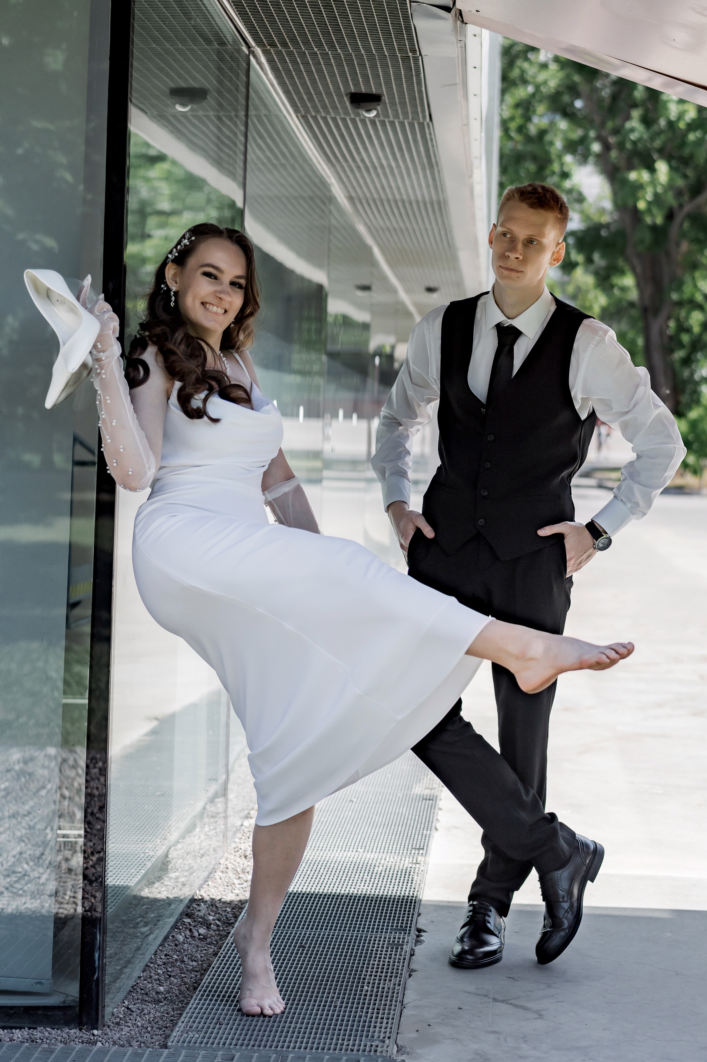 Свадебная прогулка в парке Горького. Портретный фотограф Олеся Владимирова в Москве