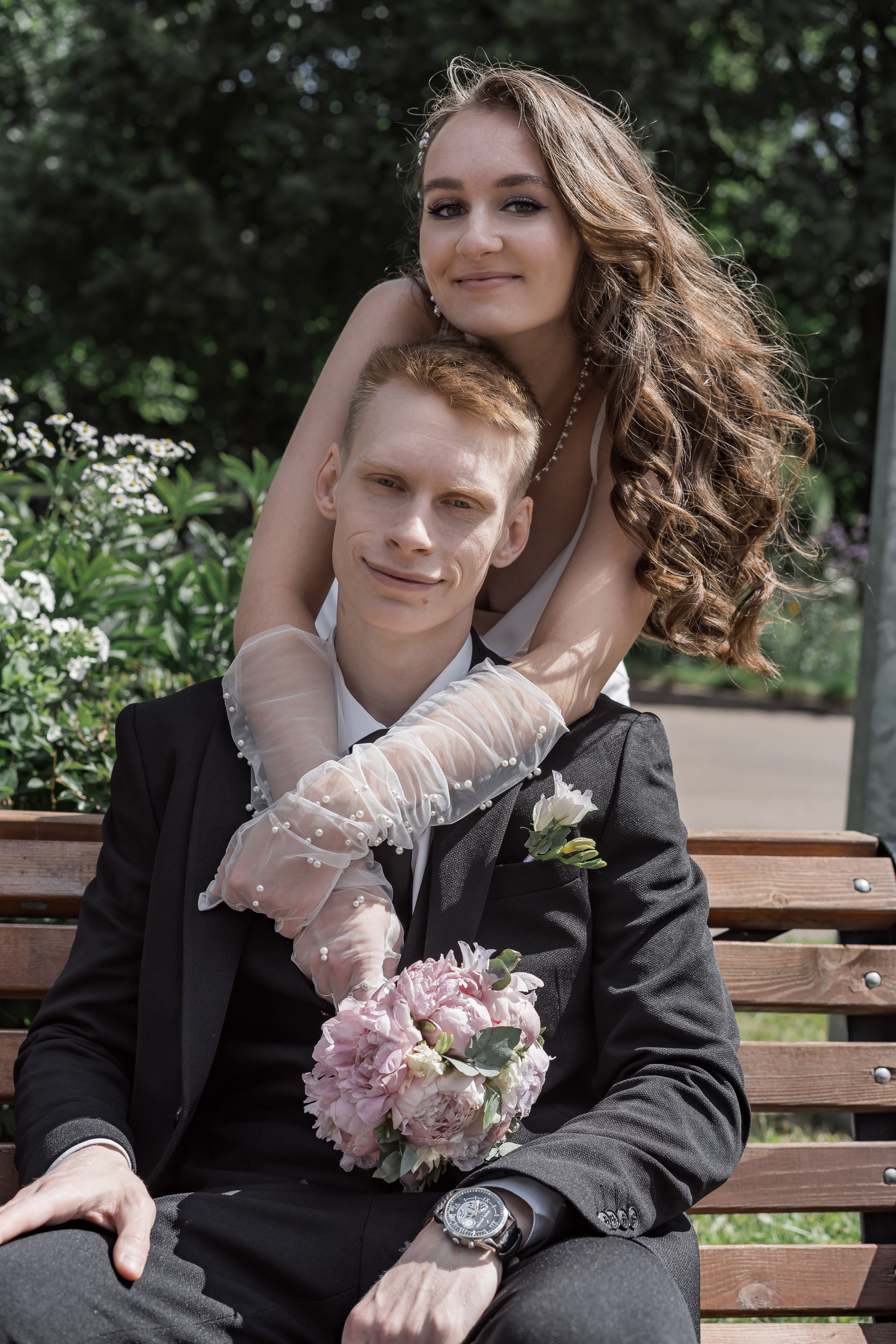 Свадебная прогулка в парке Горького. Портретный фотограф Олеся Владимирова в Москве