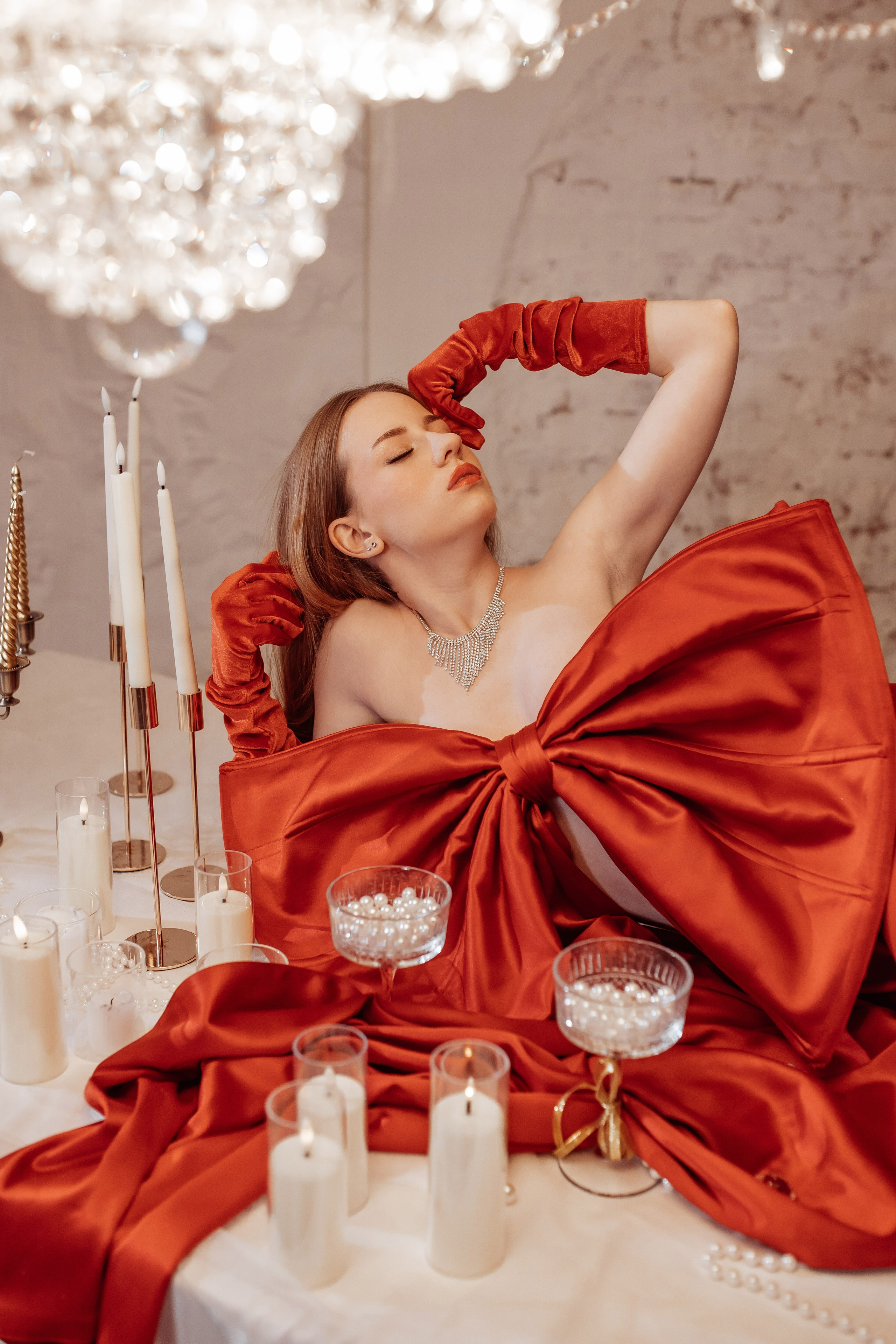 Красный бант. Фотохудожник Наталия Кирсанова