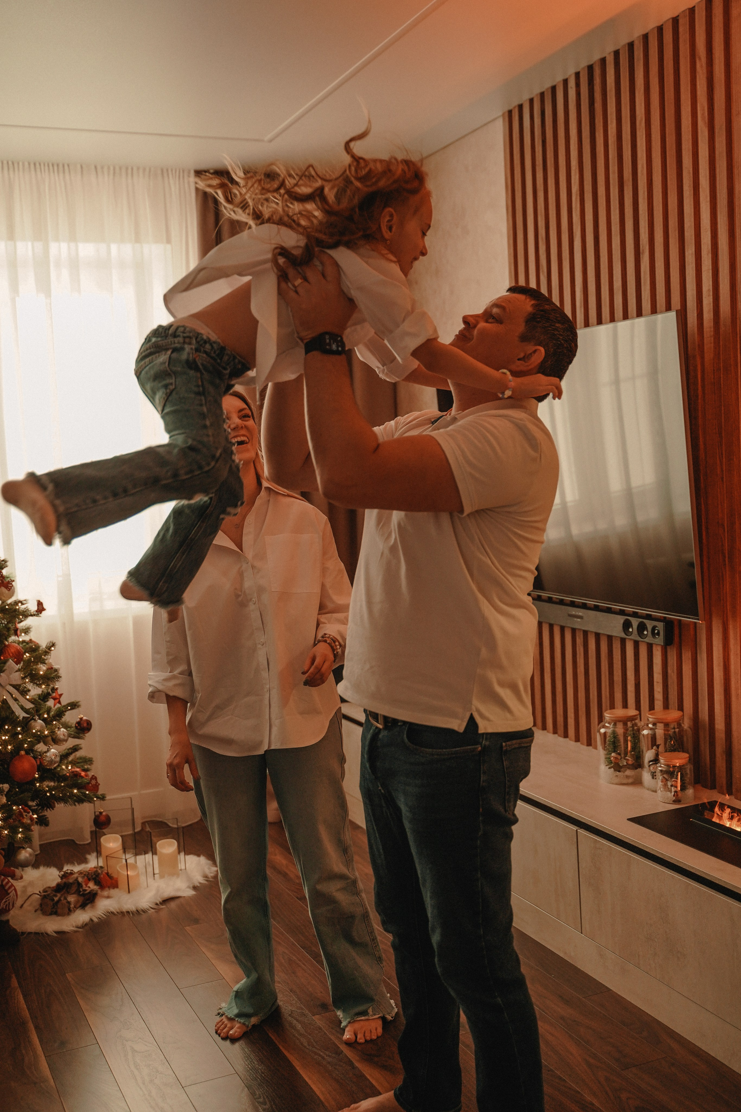 Домашняя Новогодняя фотосессия. Семейный и женский фотограф в Краснодаре Анастасия Приймак