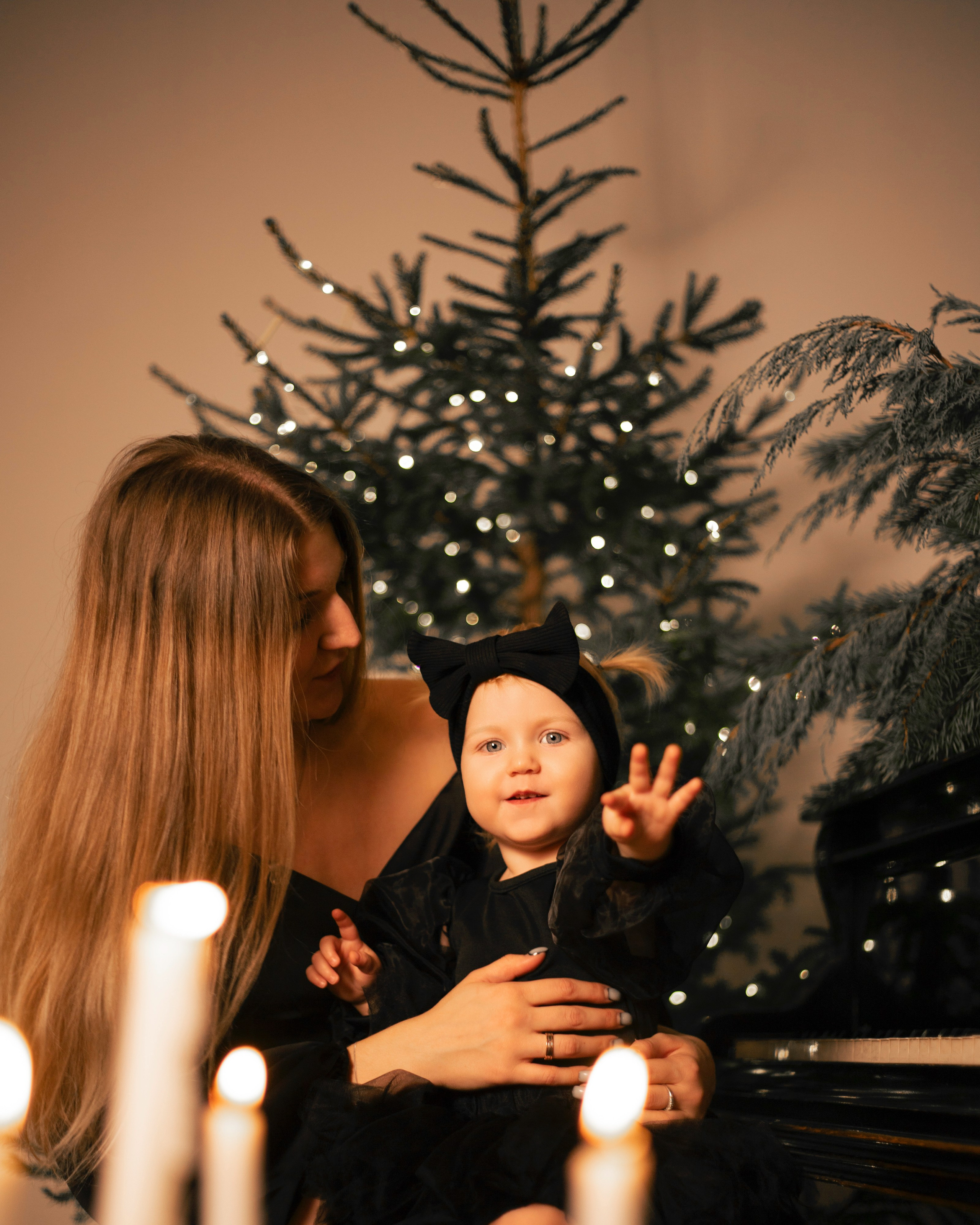 Новогодняя съёмка в фотостудии