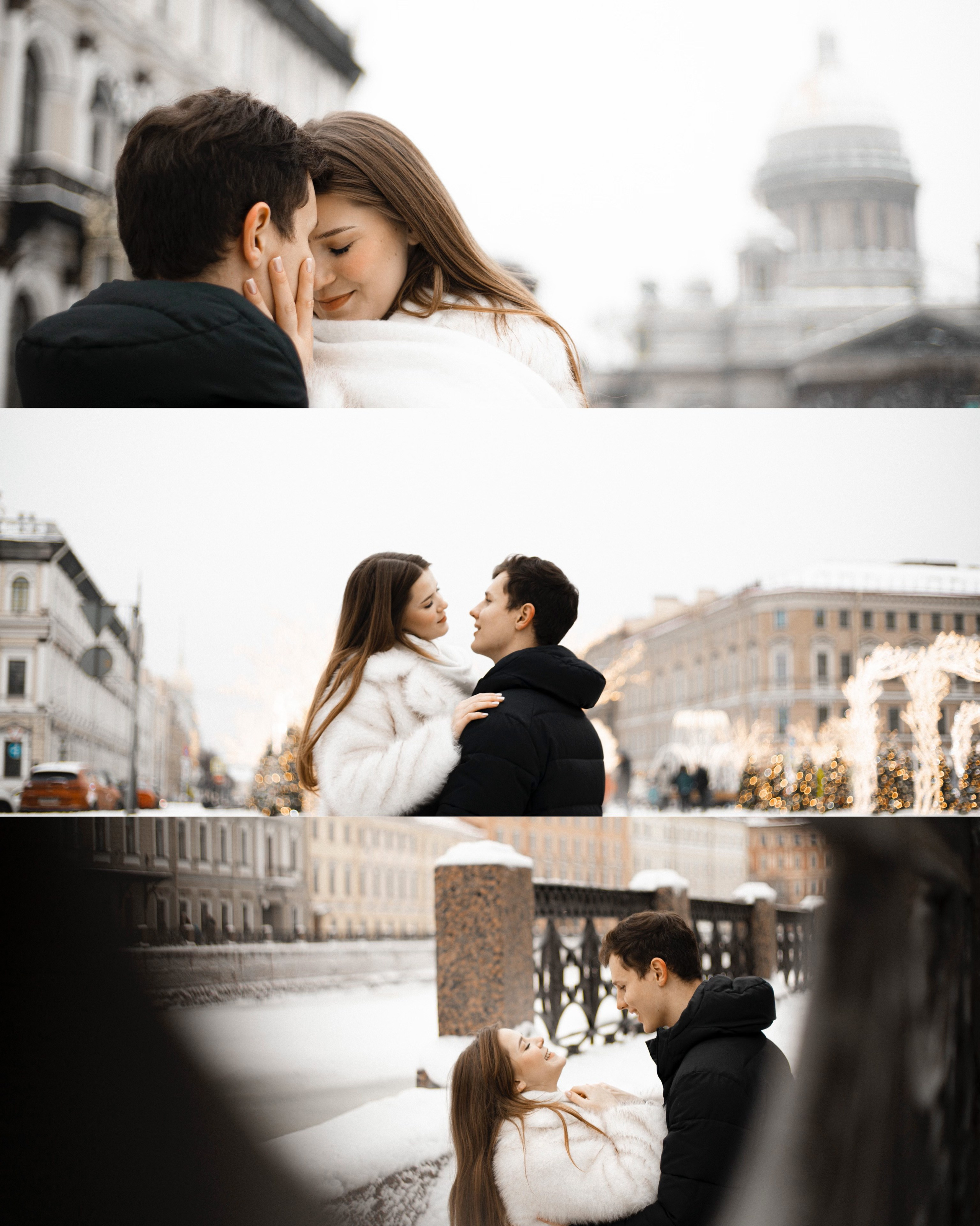 Lovestory: зимняя Исаакиевская площадь