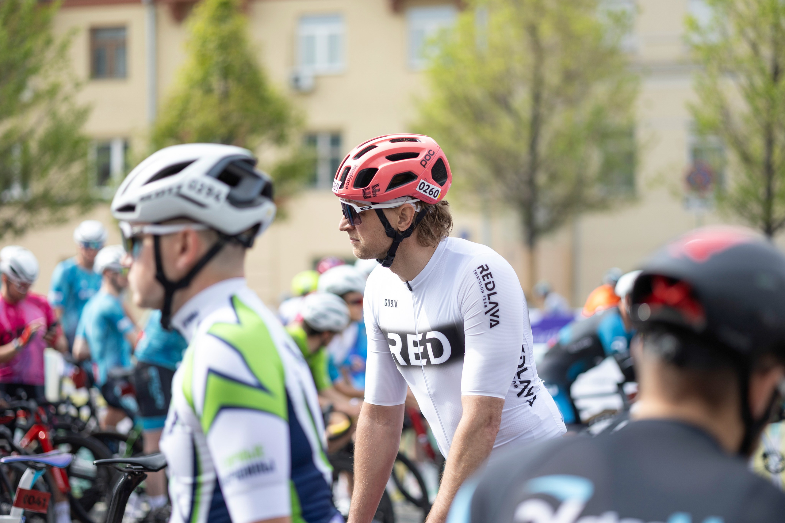 спортсмены на велофестивале 