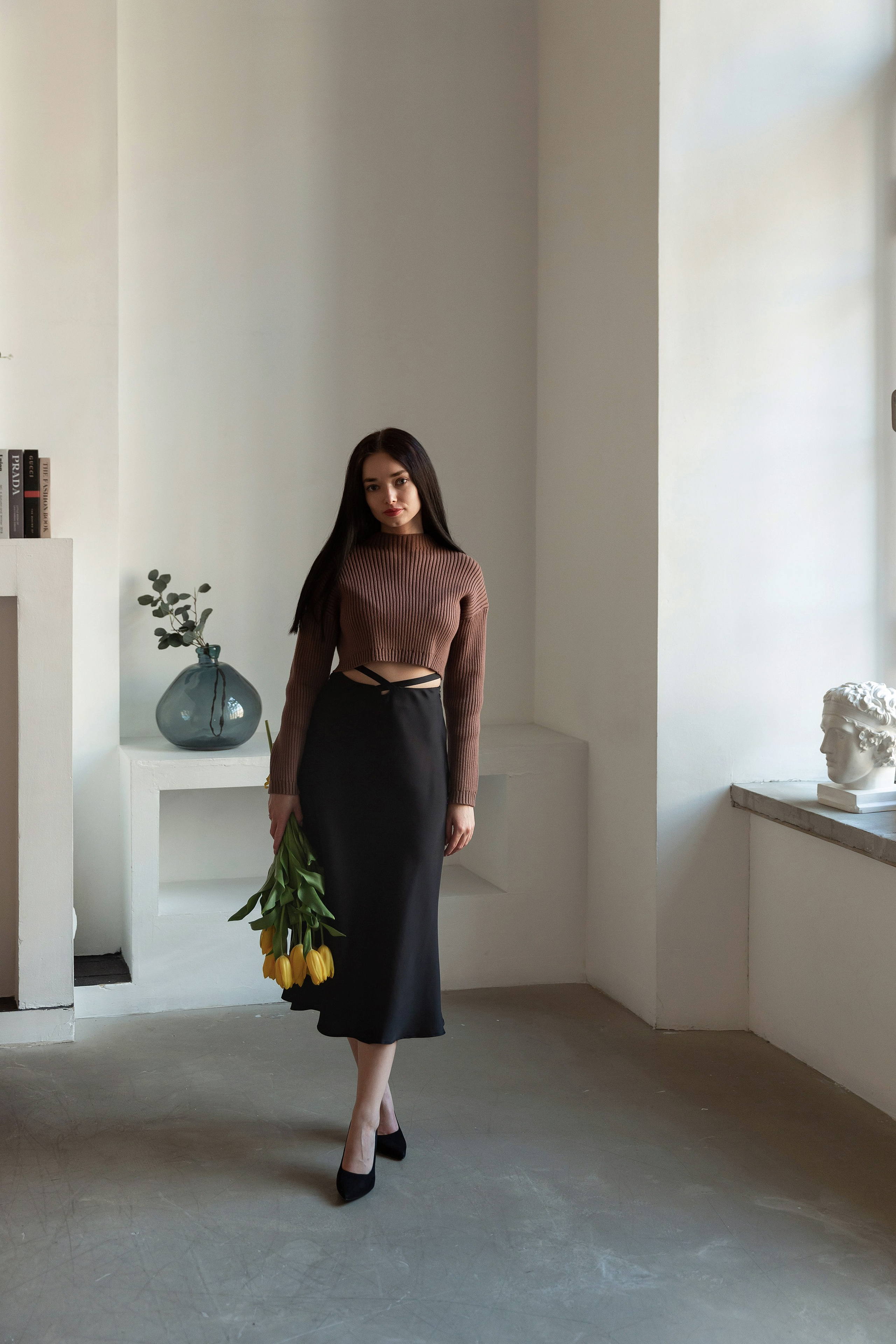 Фотосессия девушки с тюльпанами. Свадебный и портретный фотограф в Санкт-Петербурге Надежда Чечулина