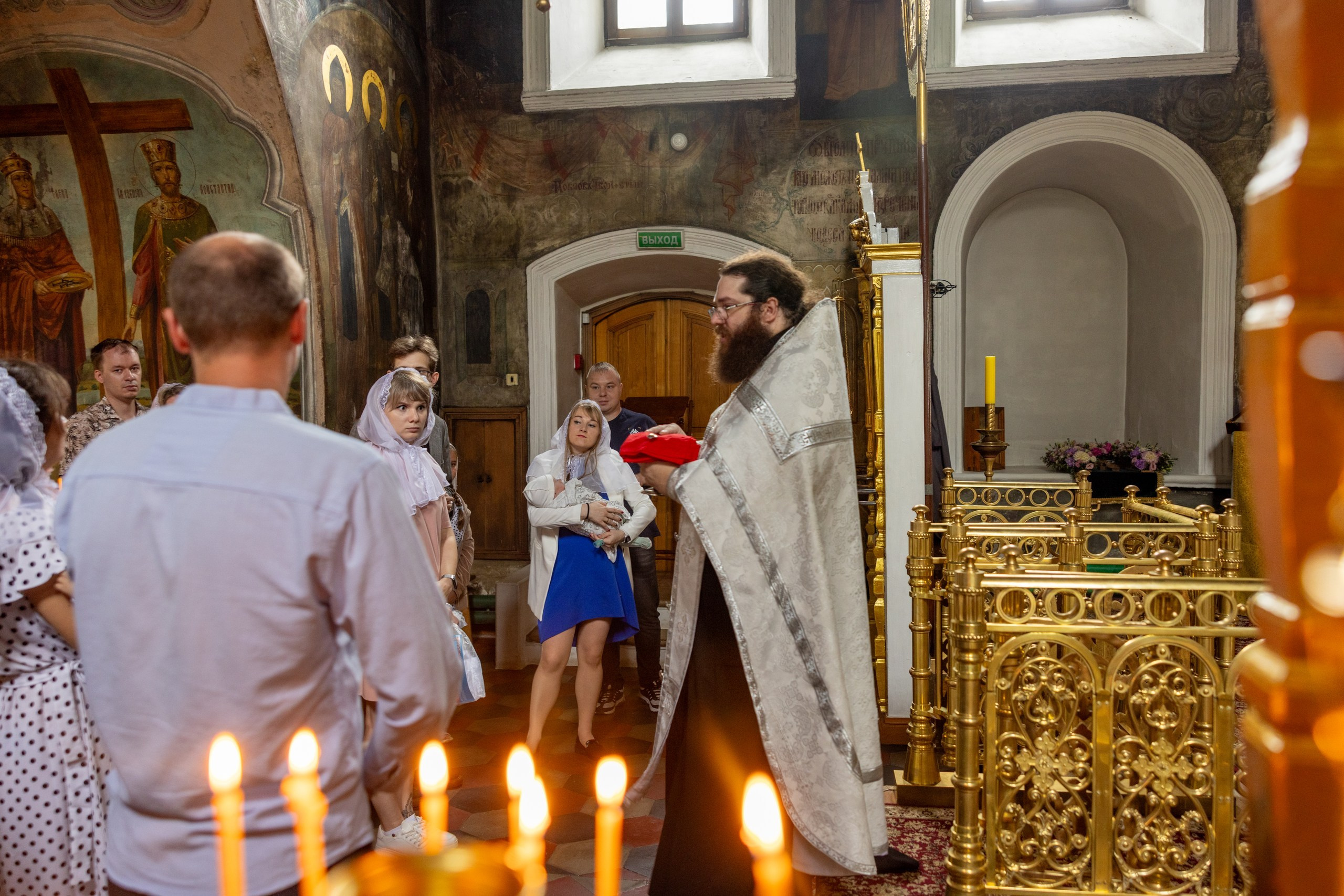 Образец репортажа крещения оригиналы, без искажений, без вспышки, светосильная оптика!. Фотограф в Туле Крупский АнДРей. Фотостудия «КАДР71» в Туле