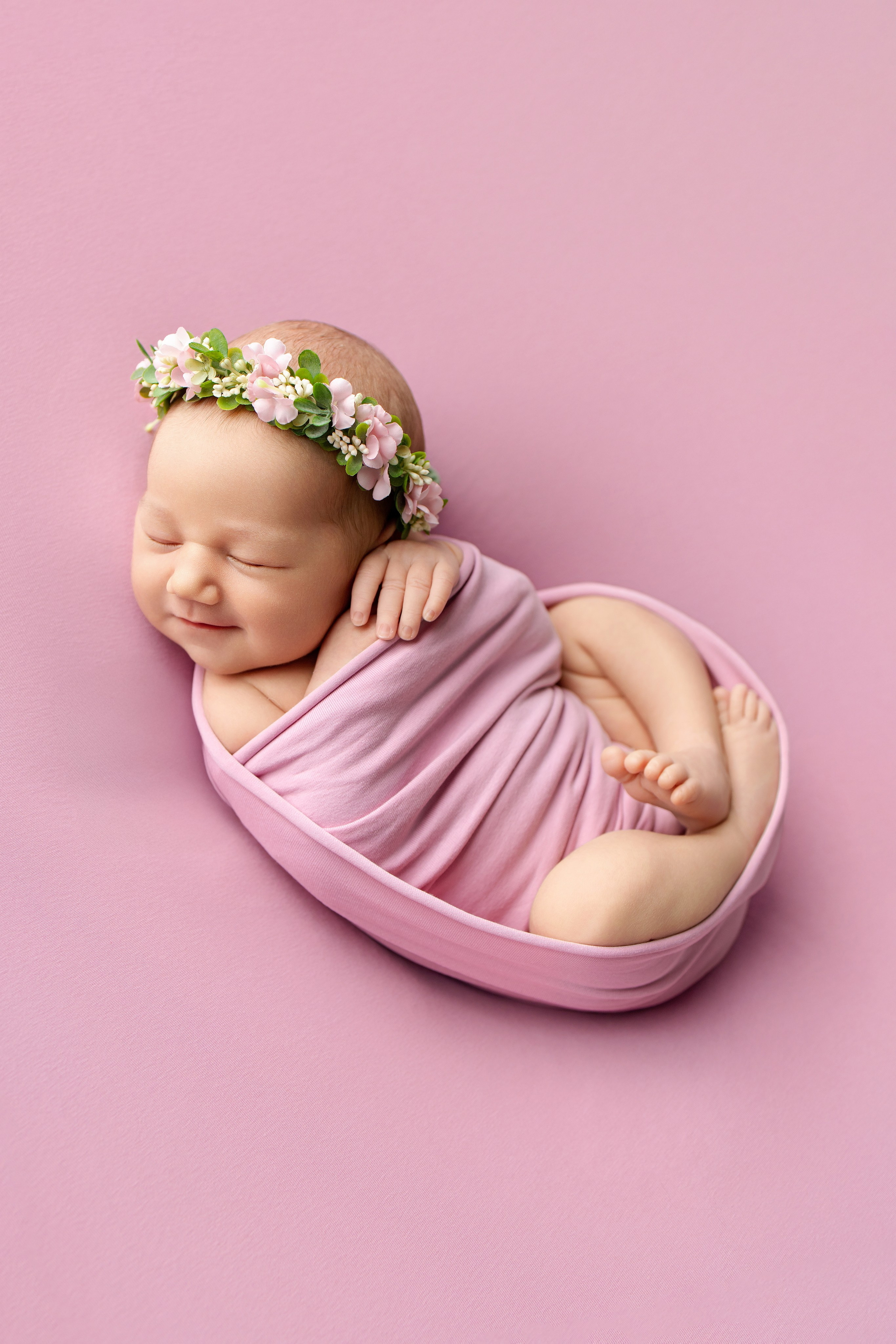 Полина 6 дней. Фотограф новорождённых Newborn Москва