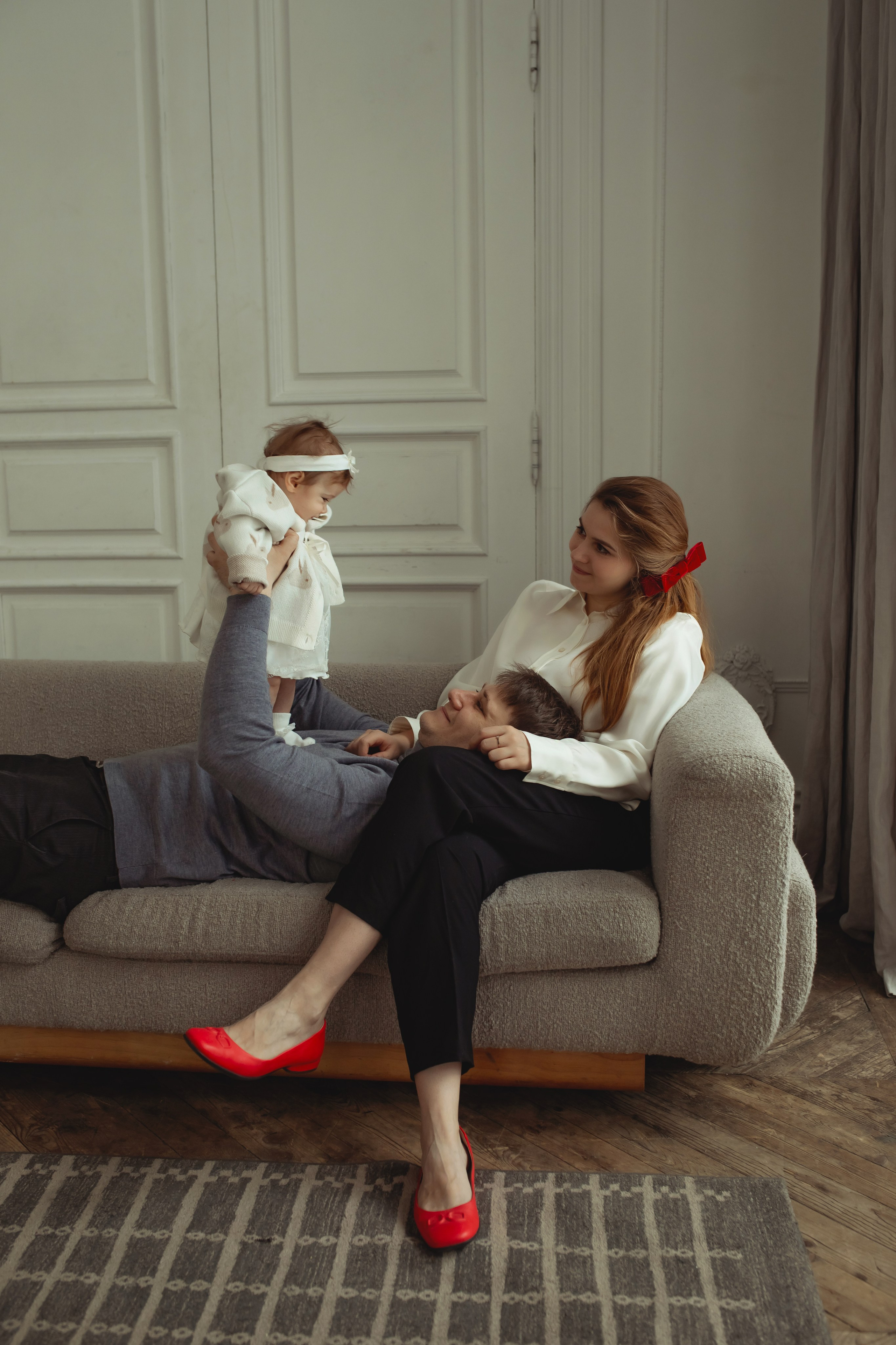 Семейная съемка в студии. Семейный и детский фотограф в Москве Дорогова Екатерина