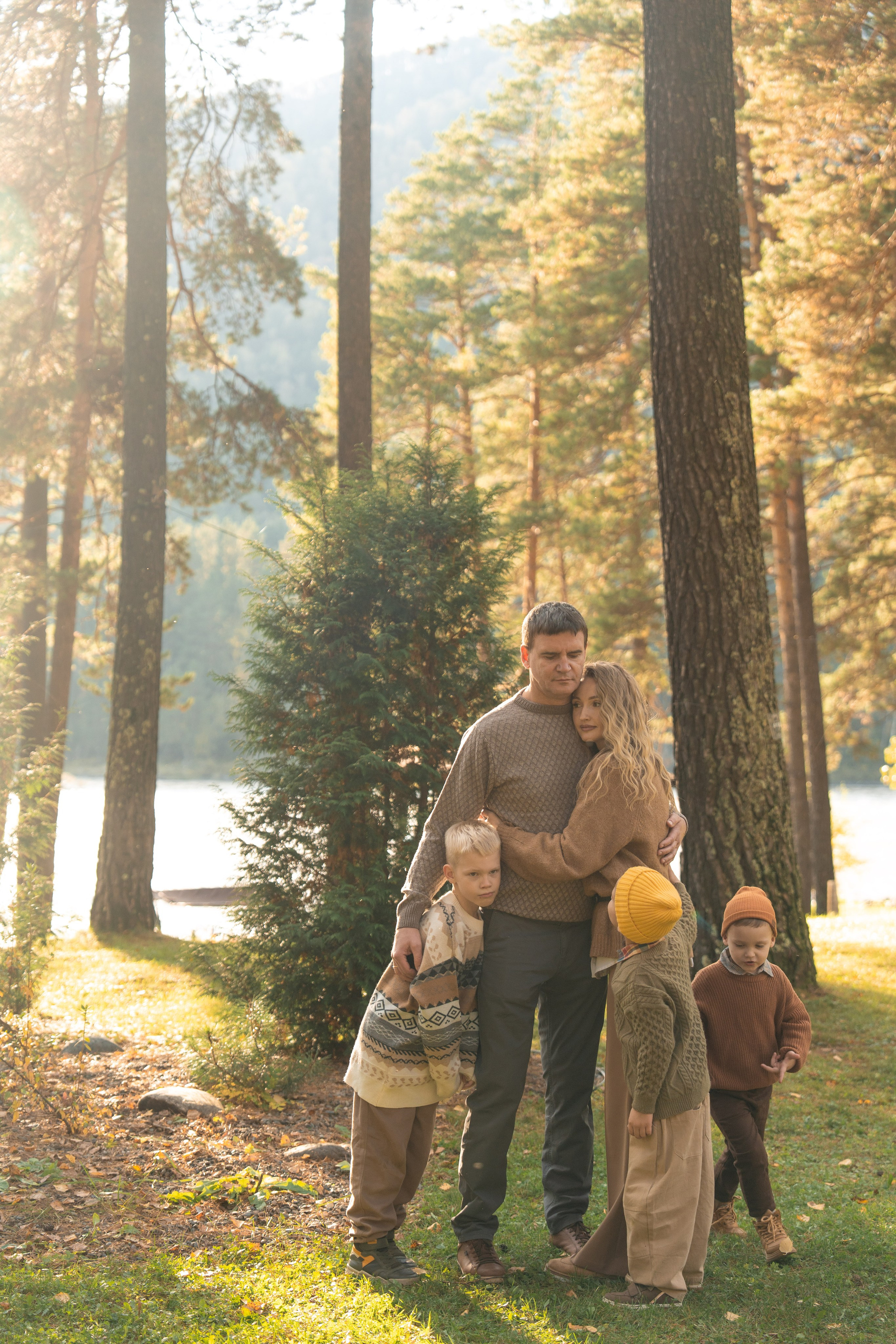 Семейная фотосессия в Москве для большой семьи. Свадебный фотограф в Москве Анна Полушина