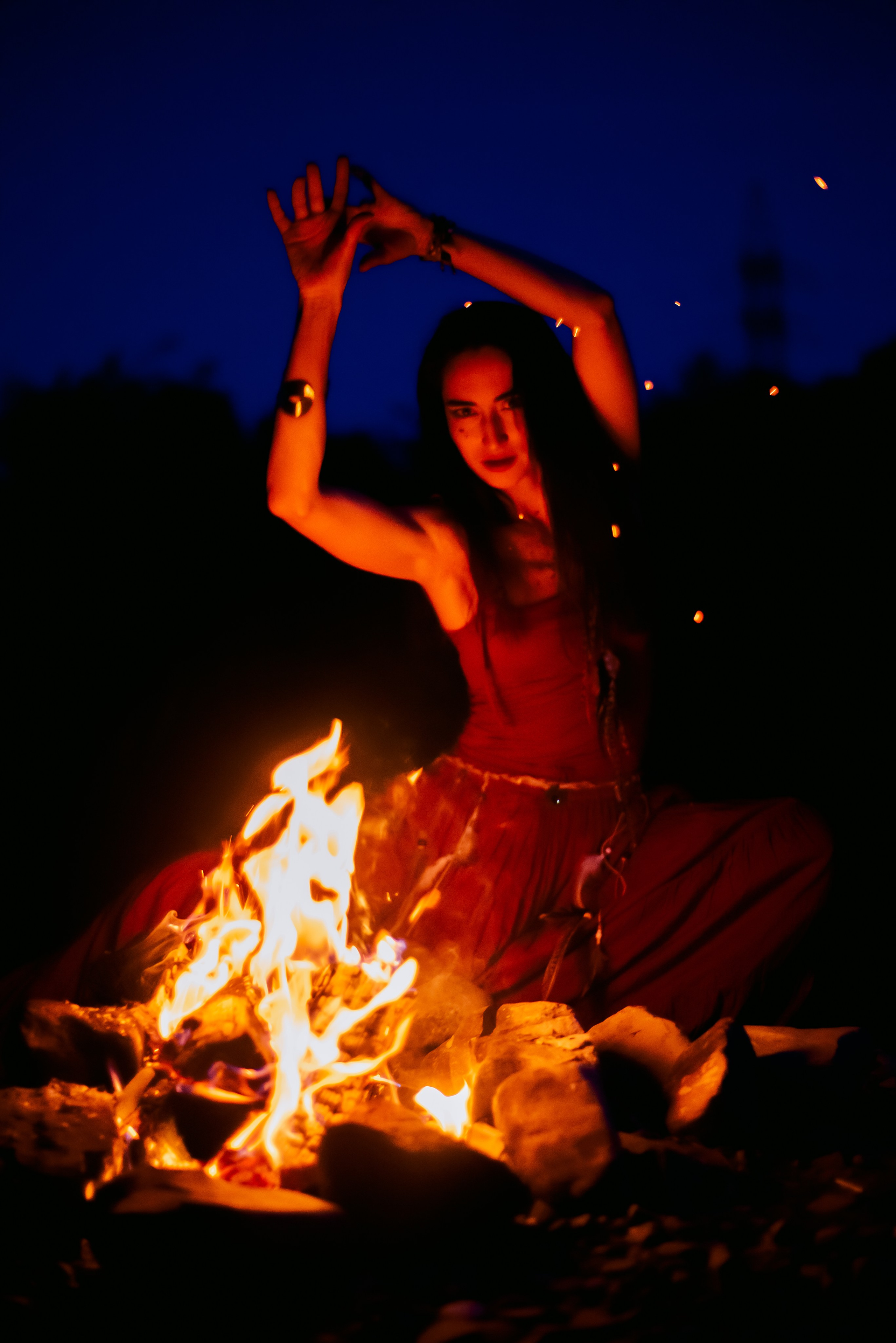 У костра. Семейный и женский фотограф Лоо Краснодар Сочи Энем Татьяна Трибурт