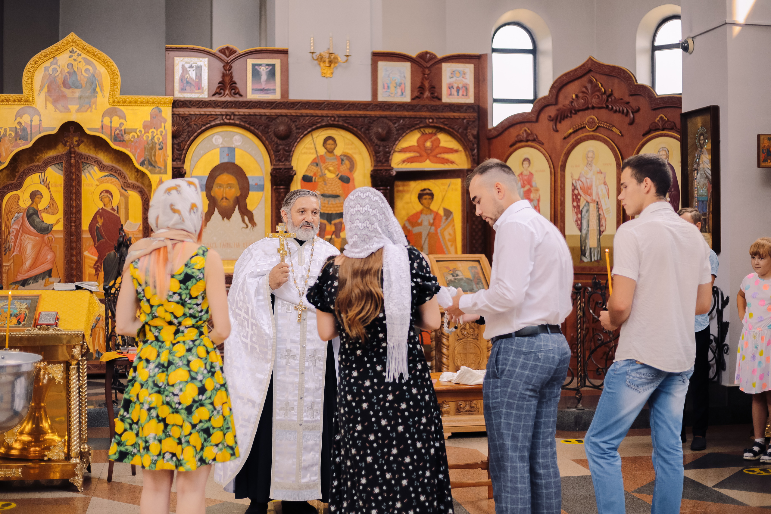 Крещение в Храме Всех Святых. Катерина Макиева