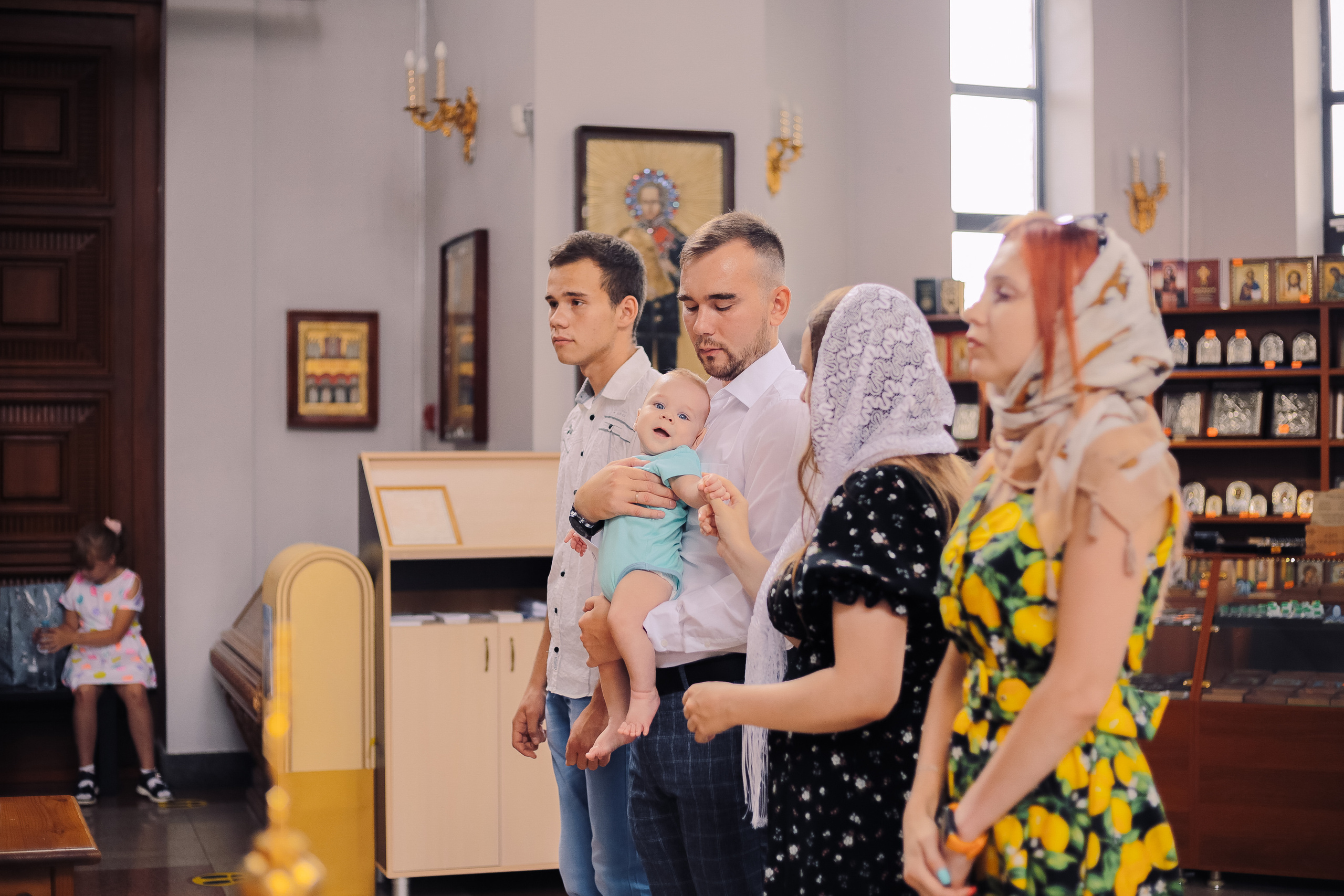 Крещение в Храме Всех Святых. Катерина Макиева