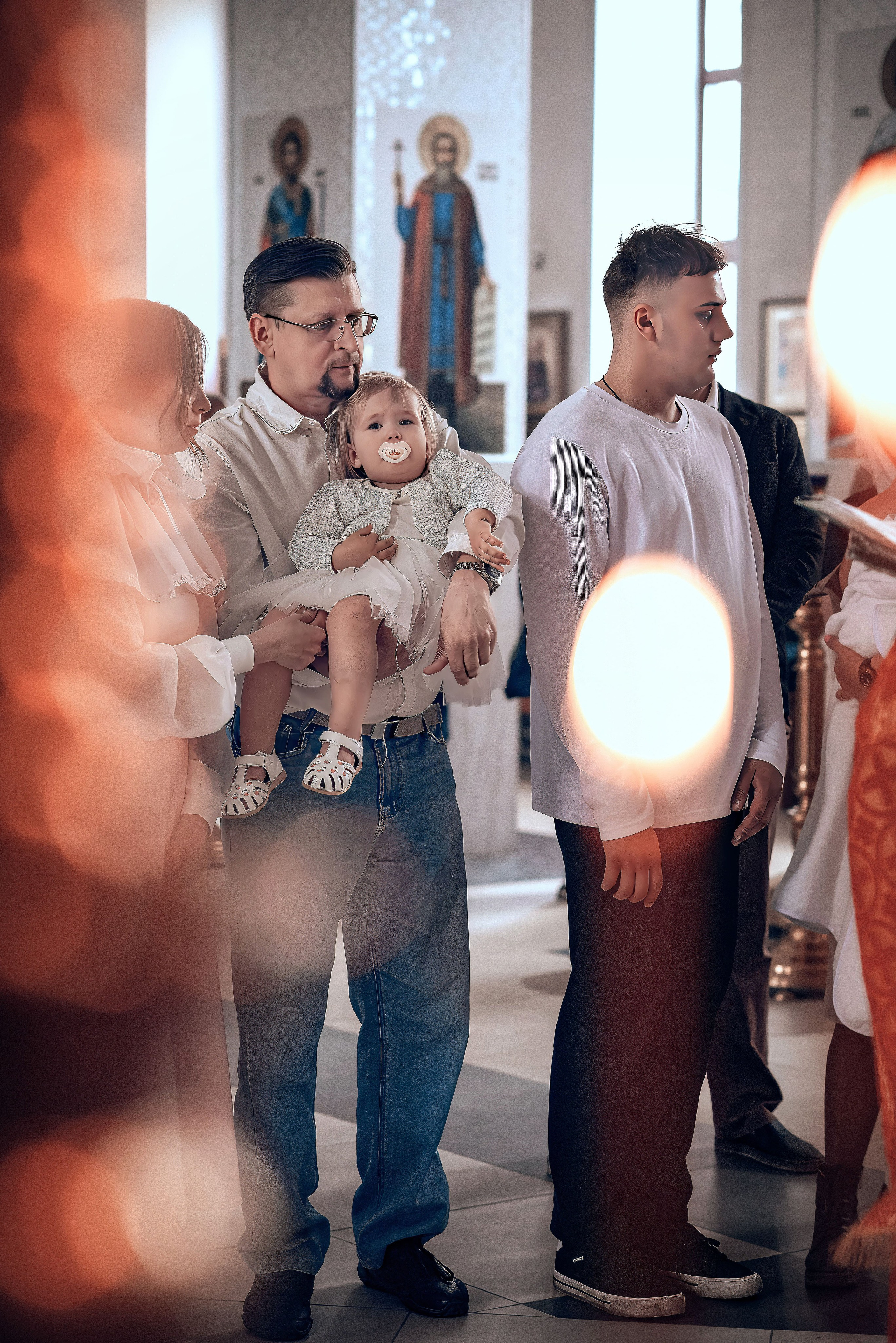 Крещение Мирославы в храме Феодора Тирона. Фотографы крещения/венчания  Красноярск Татьяна и Вячеслав Переваловы