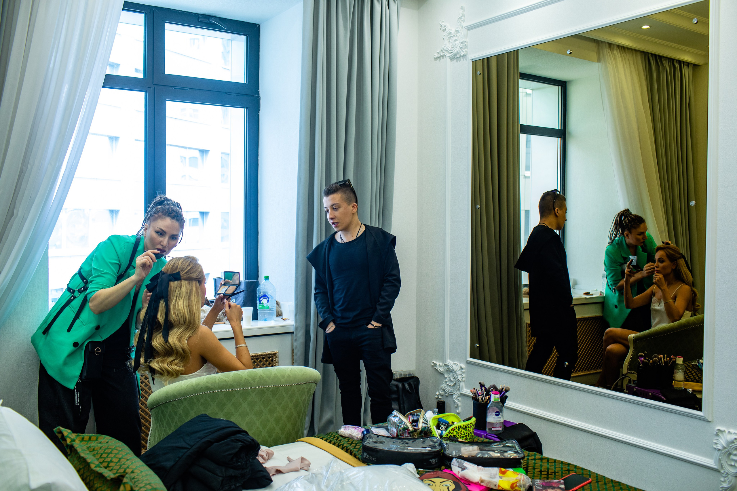 Съемка клипа Анни Калашниковой «Не ври мне в Риме». Art photographer Nino