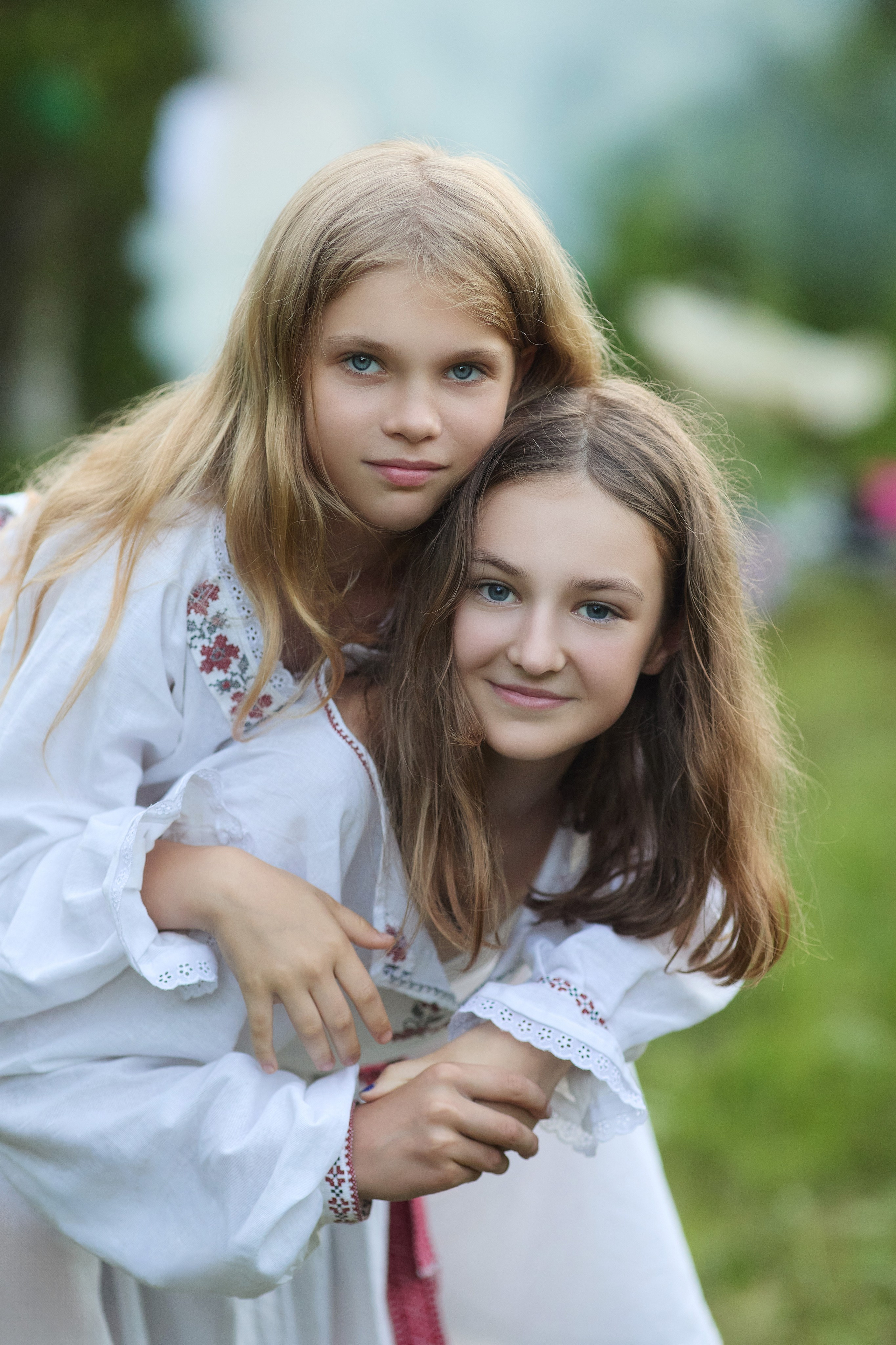 Парная детская фотосессия в славянском стиле на Ивана Купала в Находке