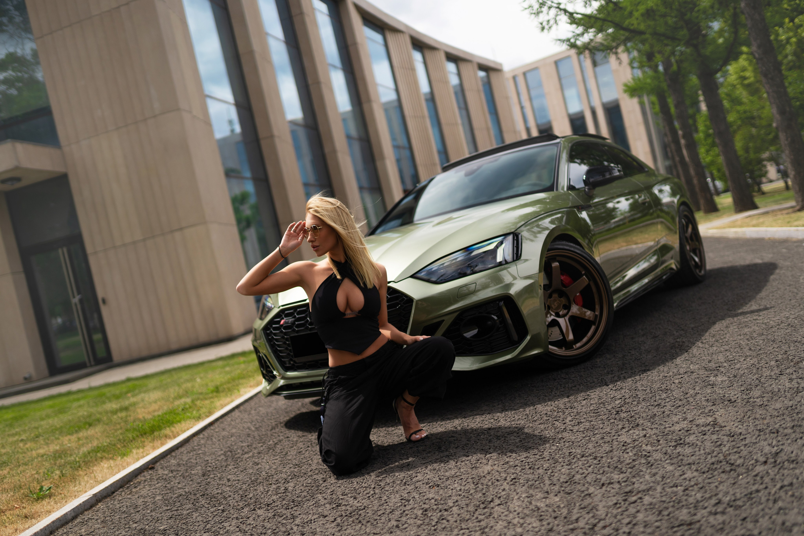 Arina x Audi RS5. Автомобильный фотограф в Москве | Базилев Александр