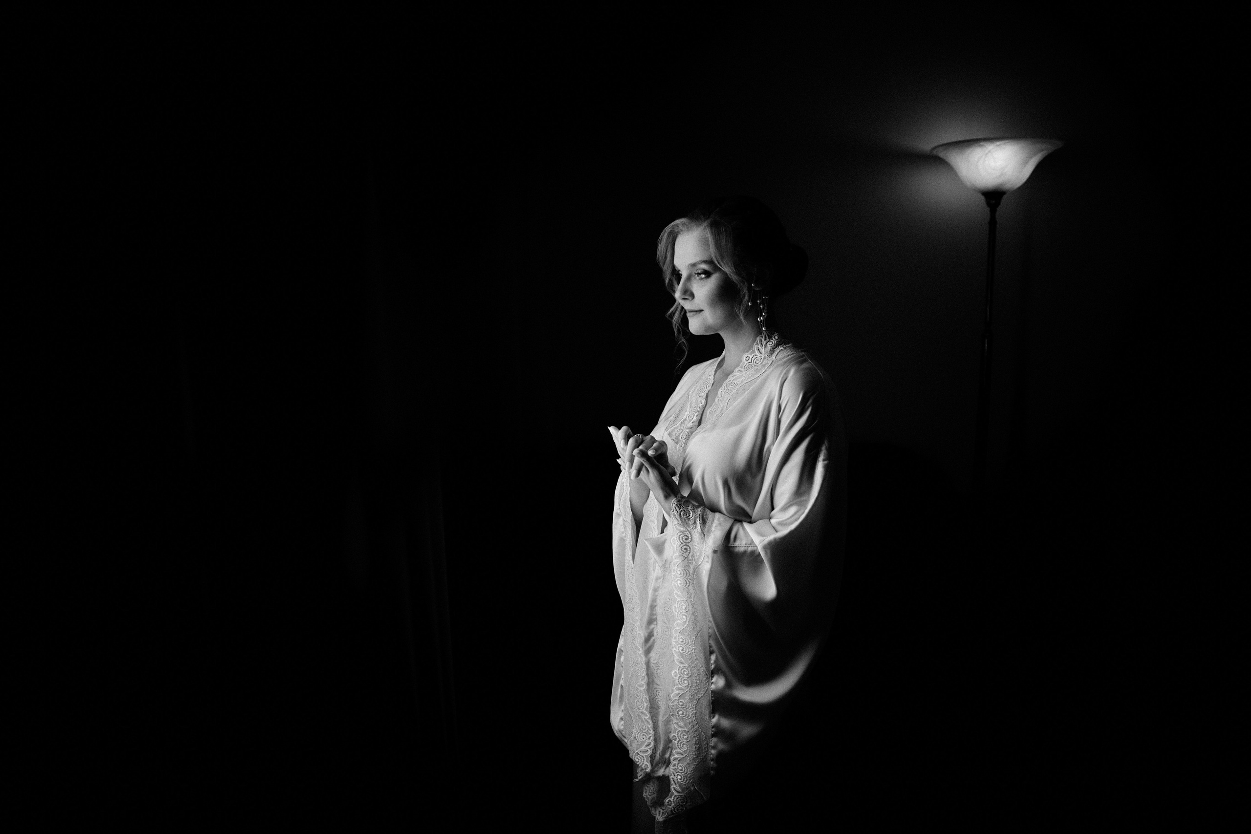 черно белая фотография невесты в самаре