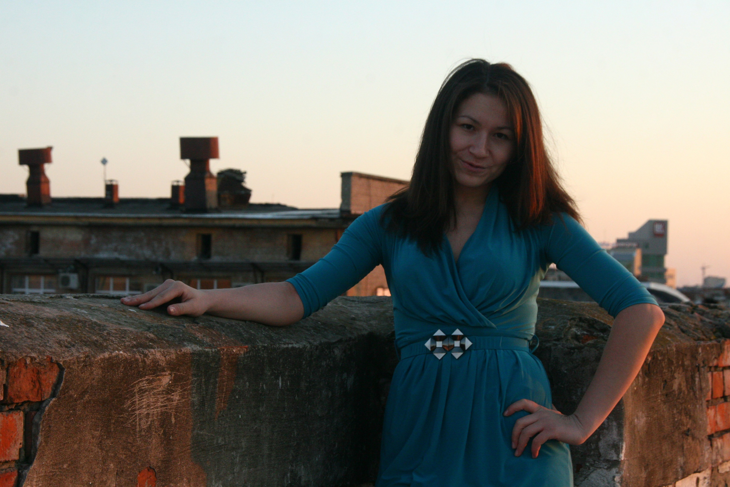 Альбина на крыше. Фотограф Пермь. Фотосессия в фотостудии Перми и на свежем воздухе