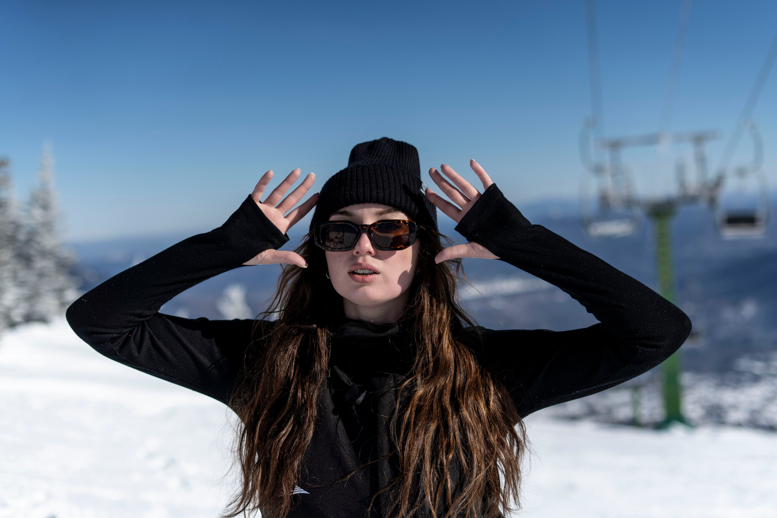 Фотосессия на вершине. Анастасия Паршукова — фотограф Шерегеш Новосибирск
