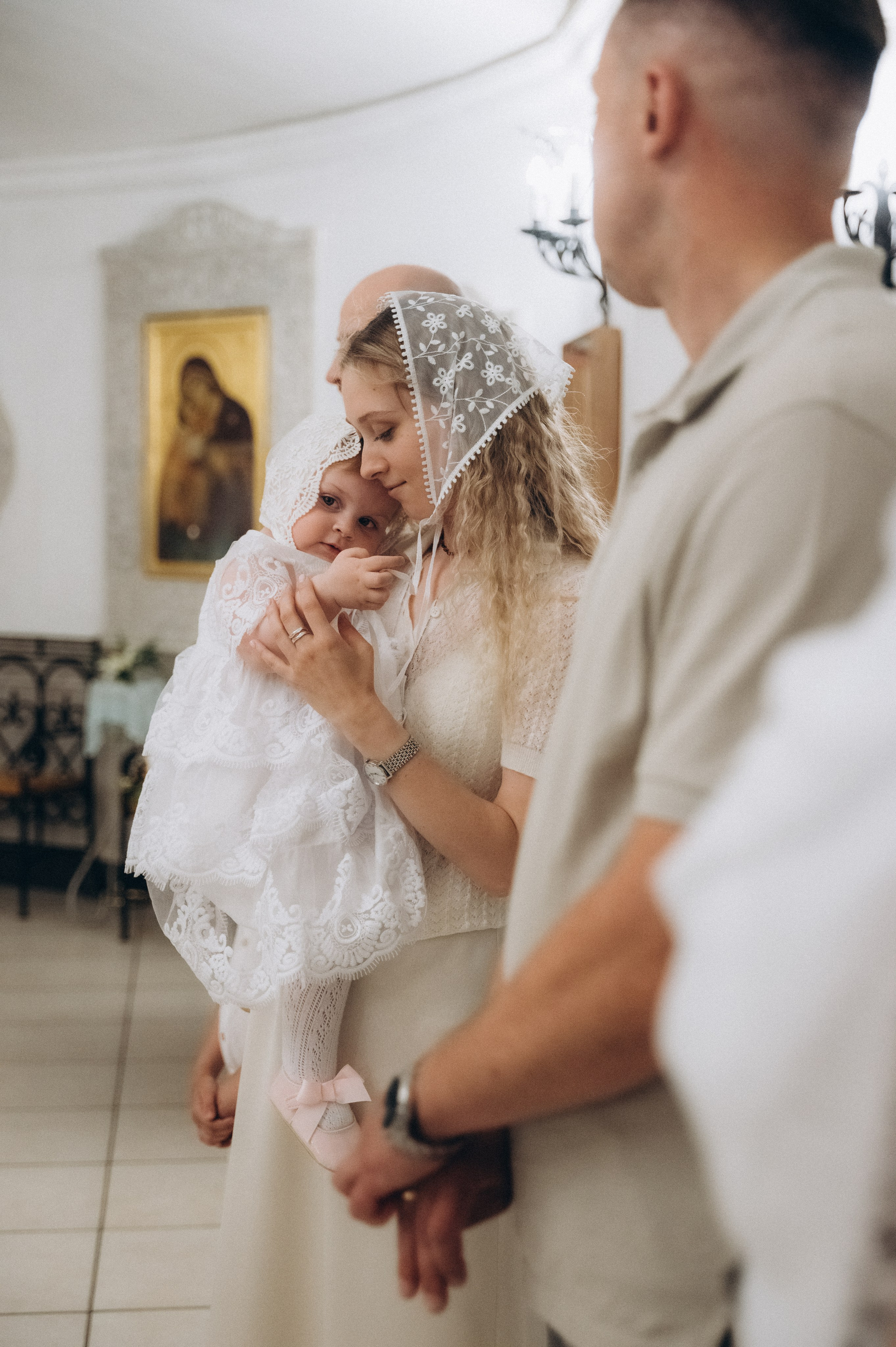 Крещение Владиславы (Криптовый храм в честь собора Новомучеников и Исповедников земли Белорусской). Семейный фотограф в Минске Дарья Дреко