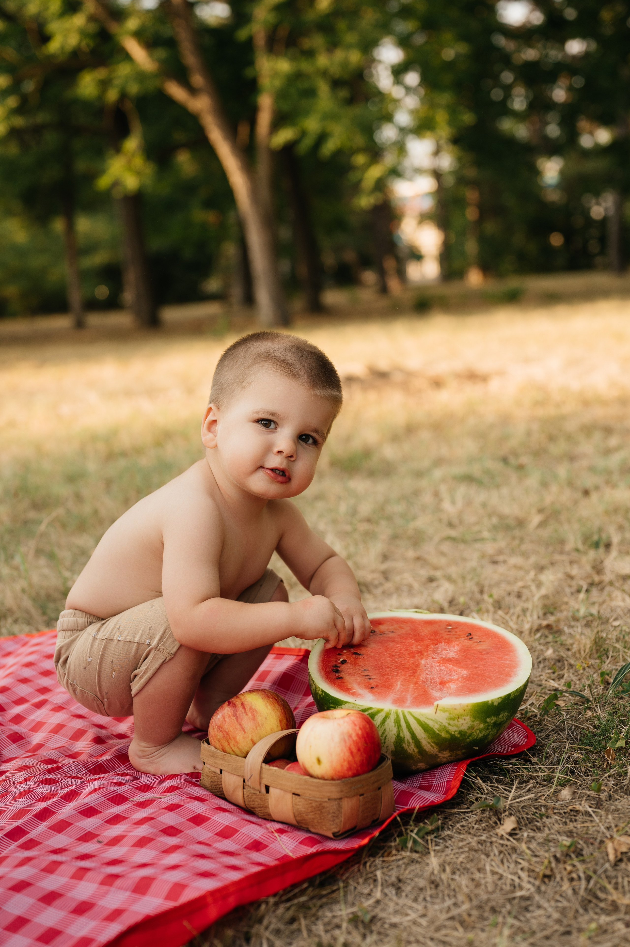 Летняя семейная фотосессия в парке. Свадебный и семейный фотограф в Краснодаре Алина Мельник