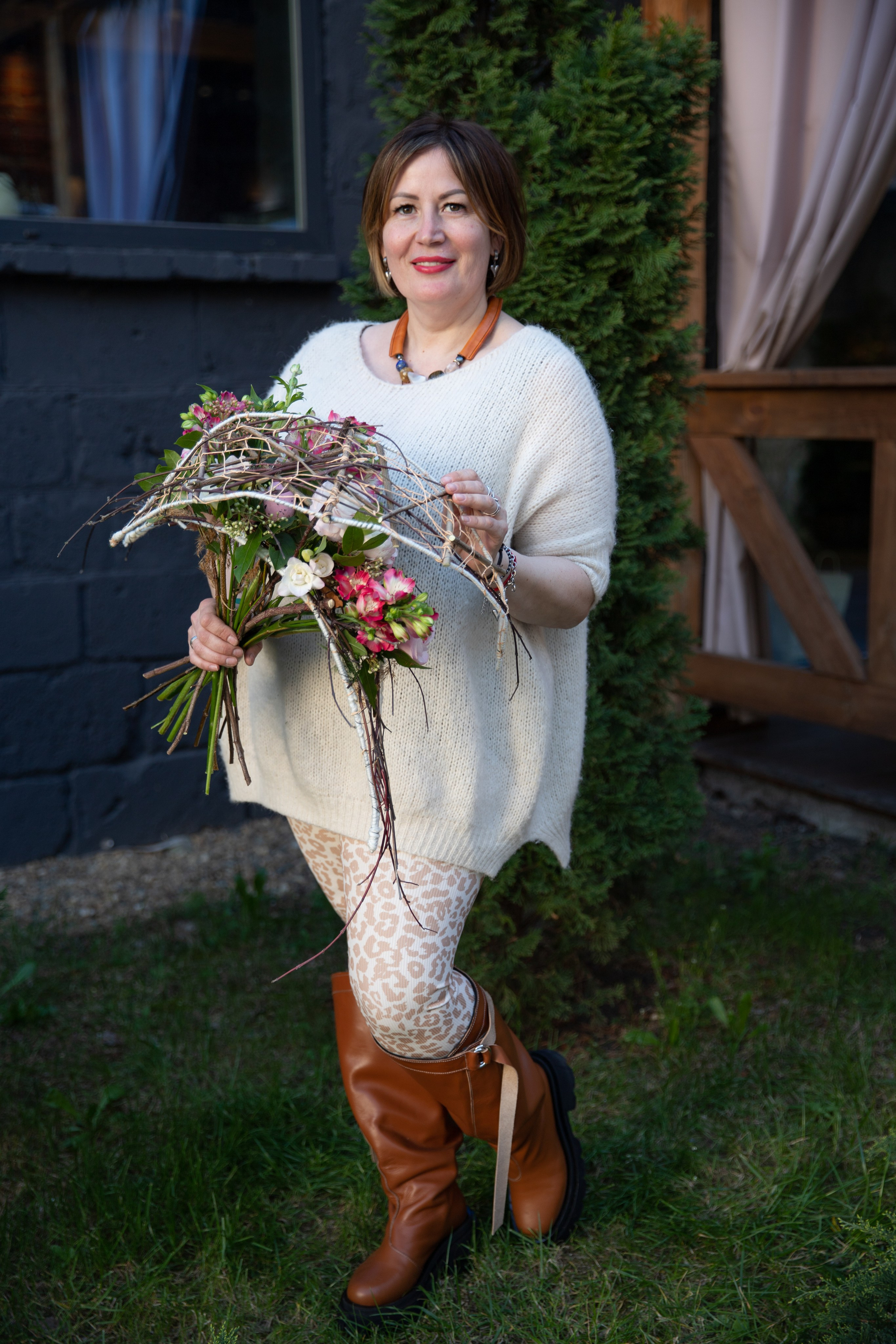 Урок флористики. Портретный фотограф в Краснодаре Надежда Елынко