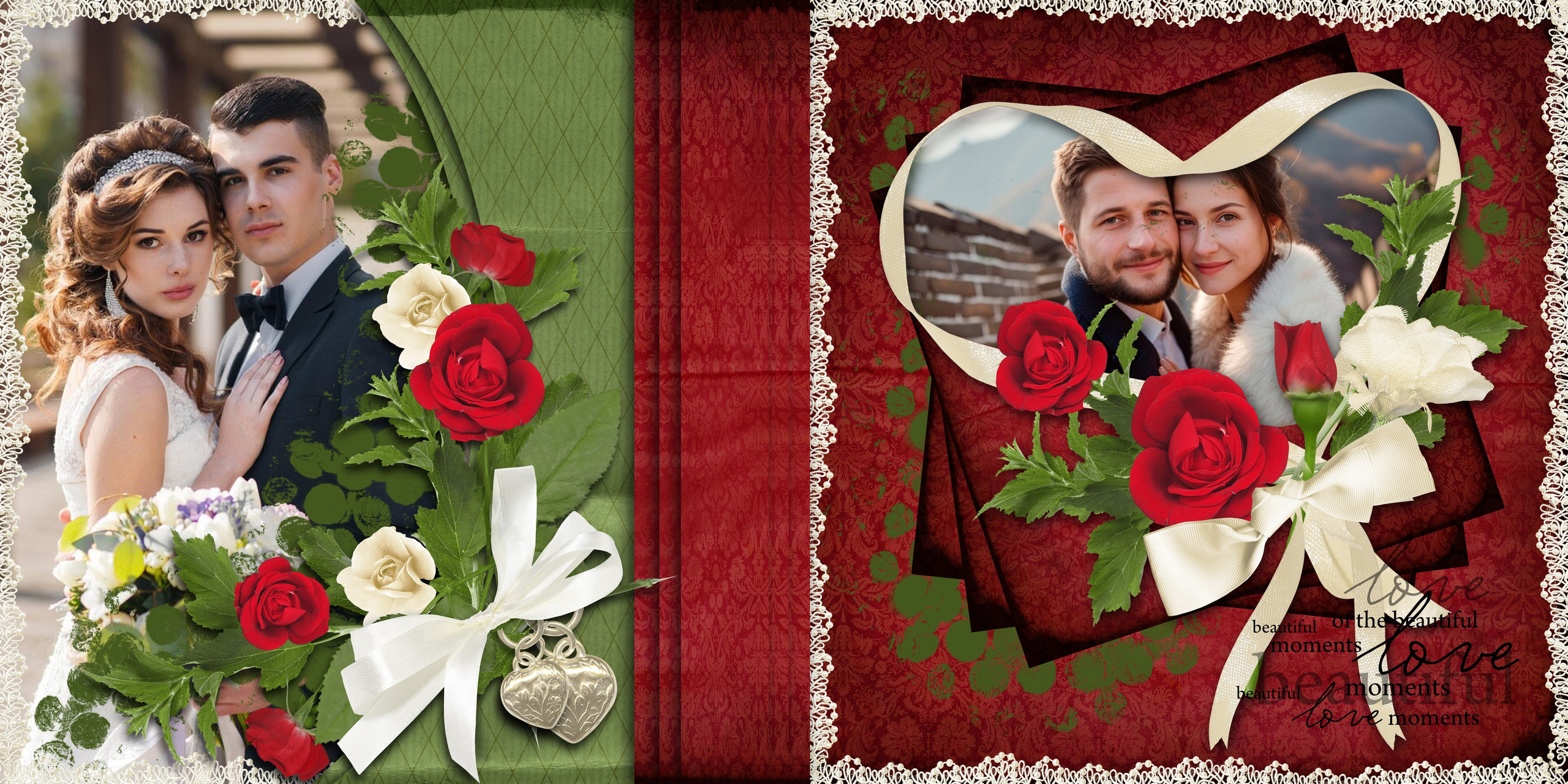 Дизайн СВАДЕБНЫЙ «Распустившаяся роза, цветок признаний и любви». Medlori fotobook Выпускные альбомы в Липецке Лариса Медведева