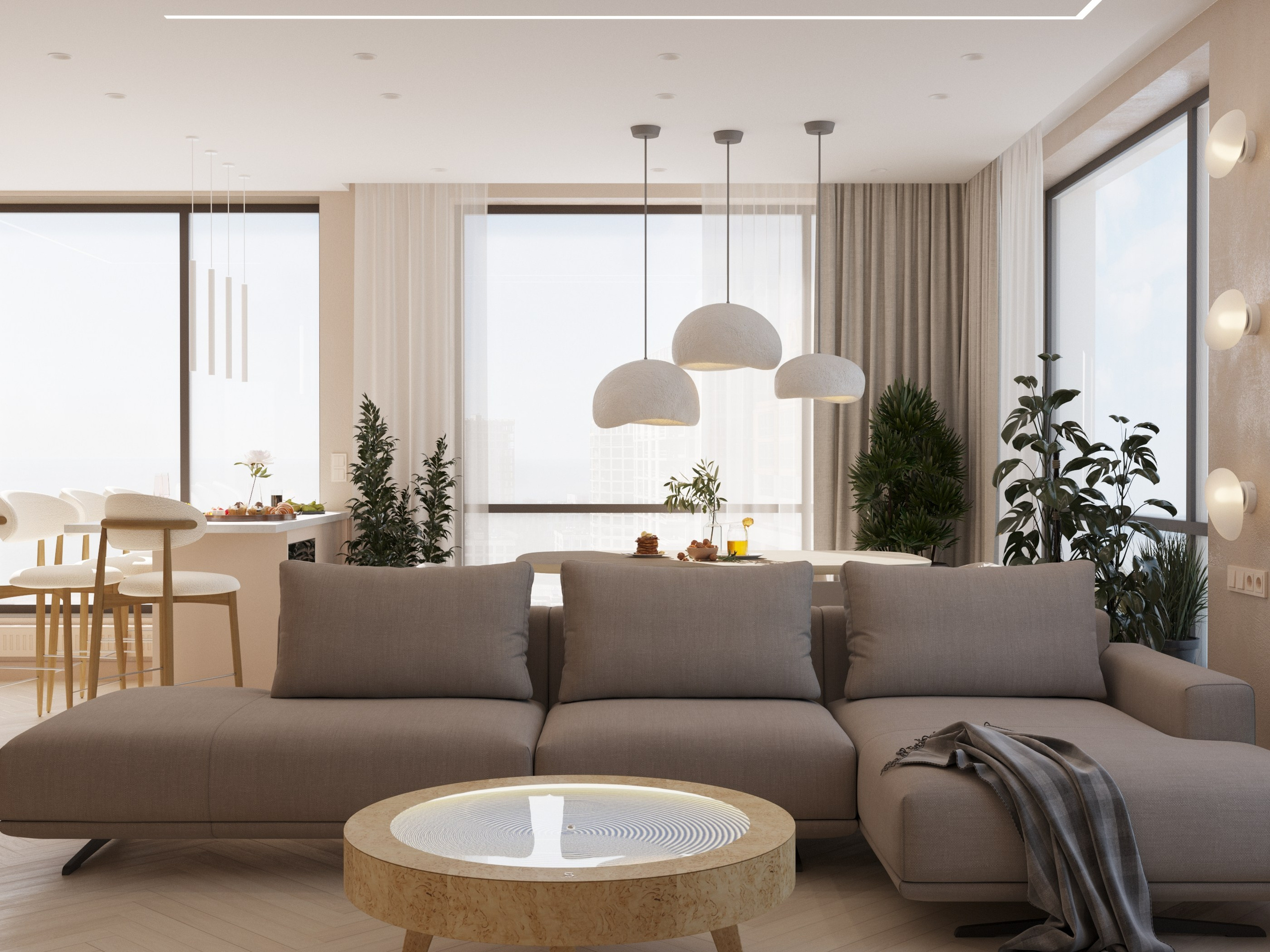 «Баланс» 106кв.м, фото. Дизайнер интерьеров Olala interior design