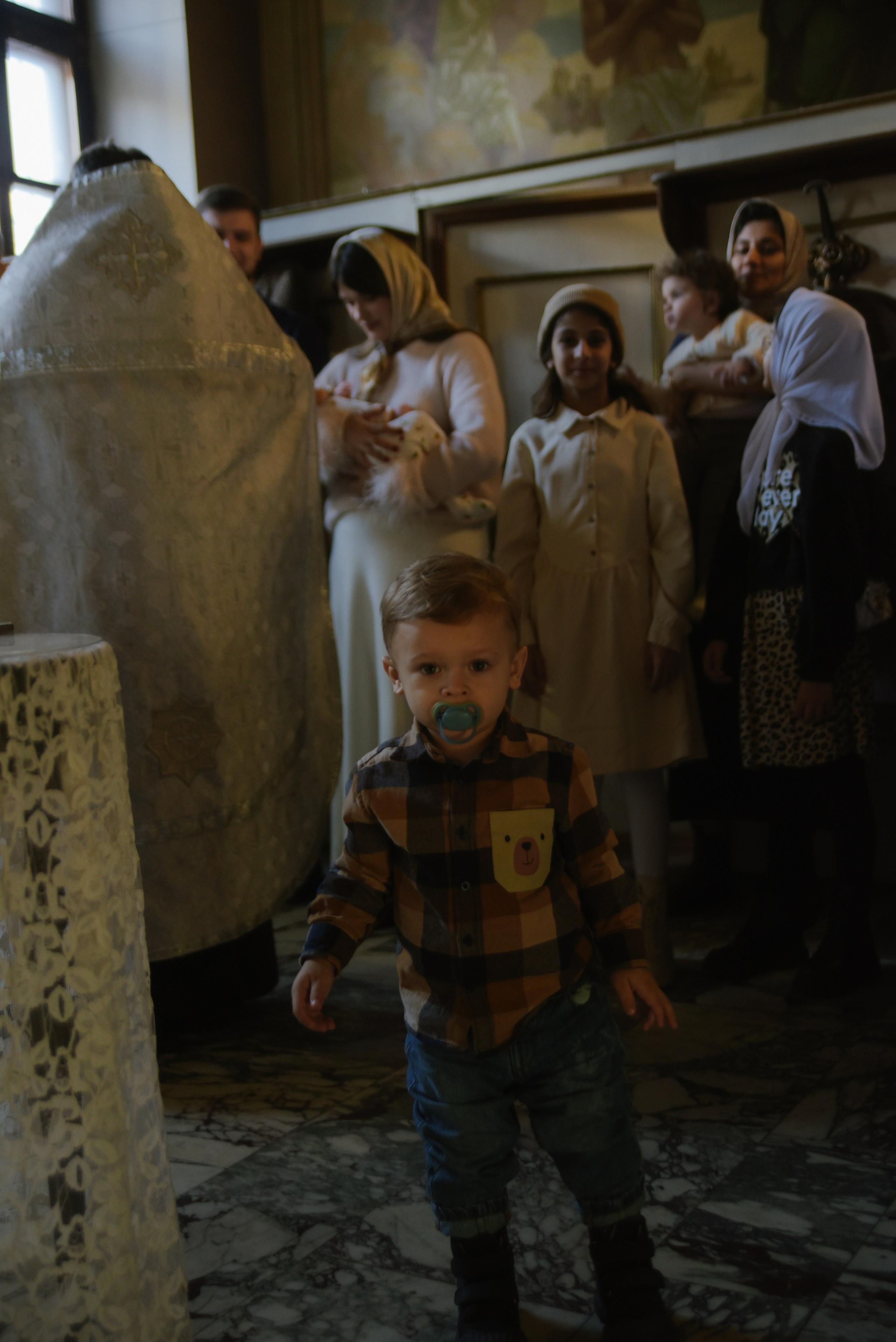 Таинство крещения Савва Храм Воскресения Словущего в Даниловской Слободе. Фотограф Лола Волна, город Москва