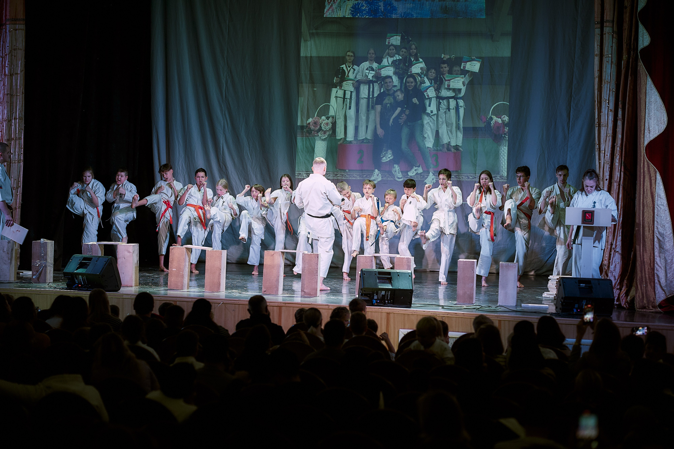 Репортаж награждения по дисциплине киокушин каратэ. Репортажный фотограф Ирина Курманаева