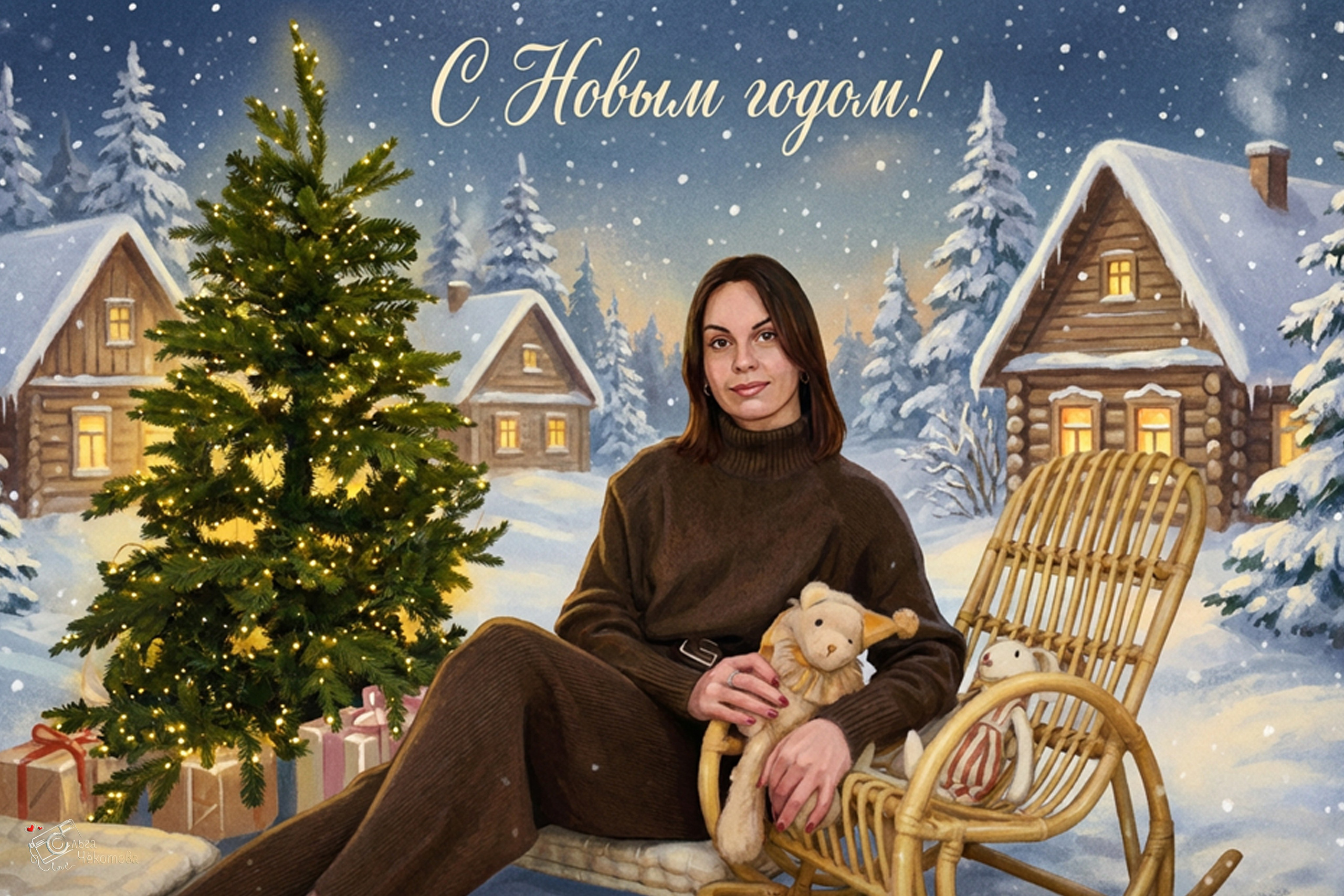 Винтажные новогодние открытки. Ольга Чёкотова (Фотограф Кострома)