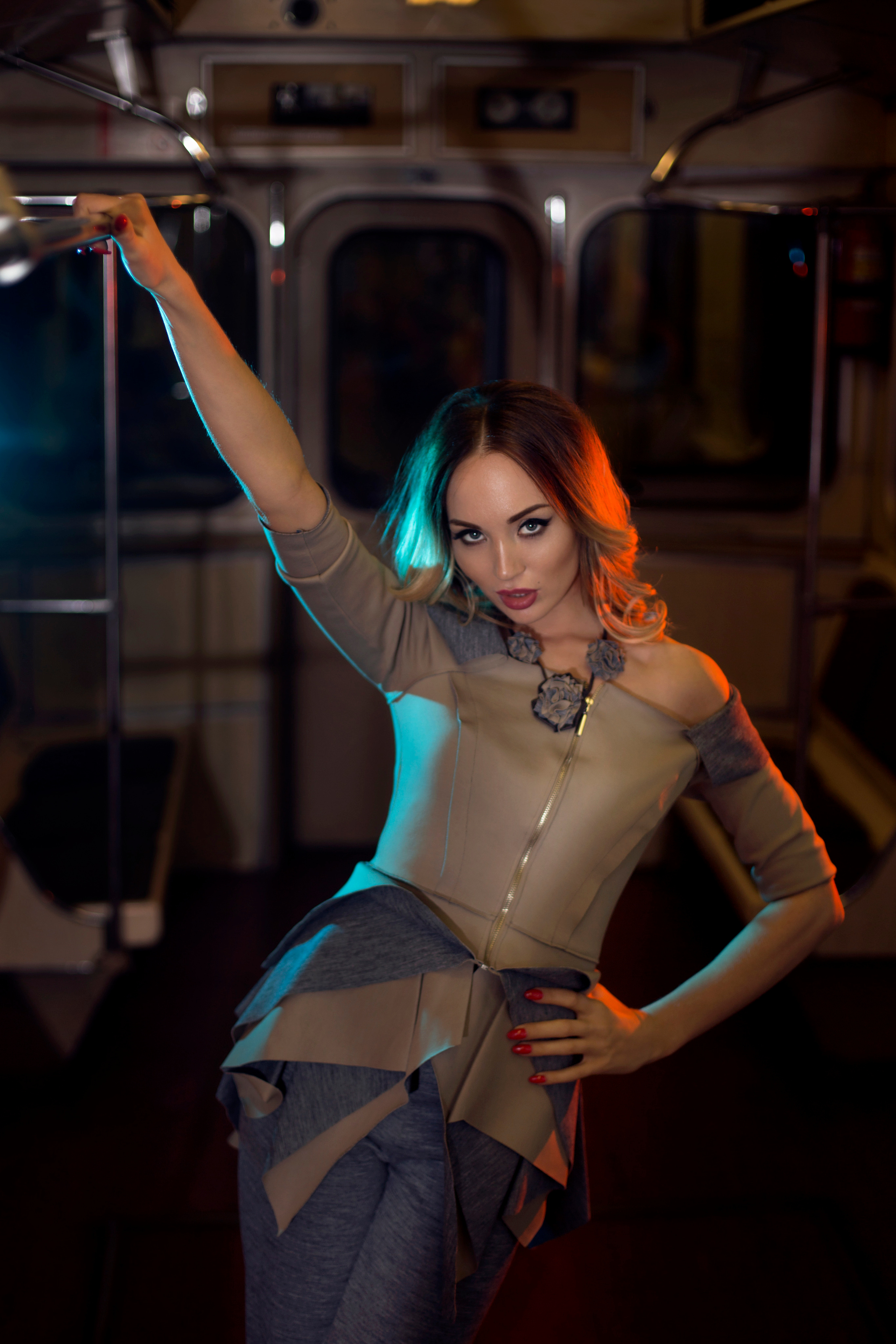 Анастасия Барашкова. Съемка в метро. Свадебный фотограф ростов-на-Дону / Сочи / Москва