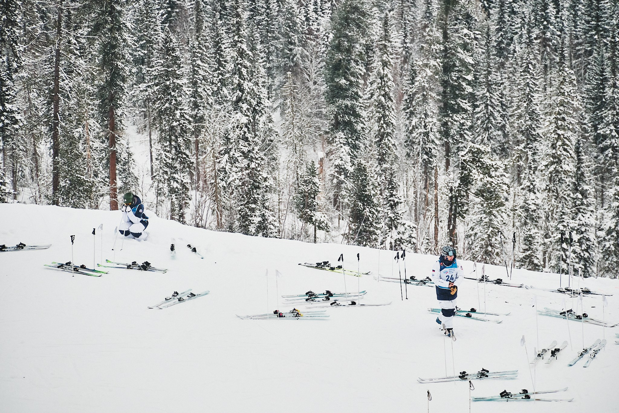 Фотосъемка соревнований по лыжному фристайлу
