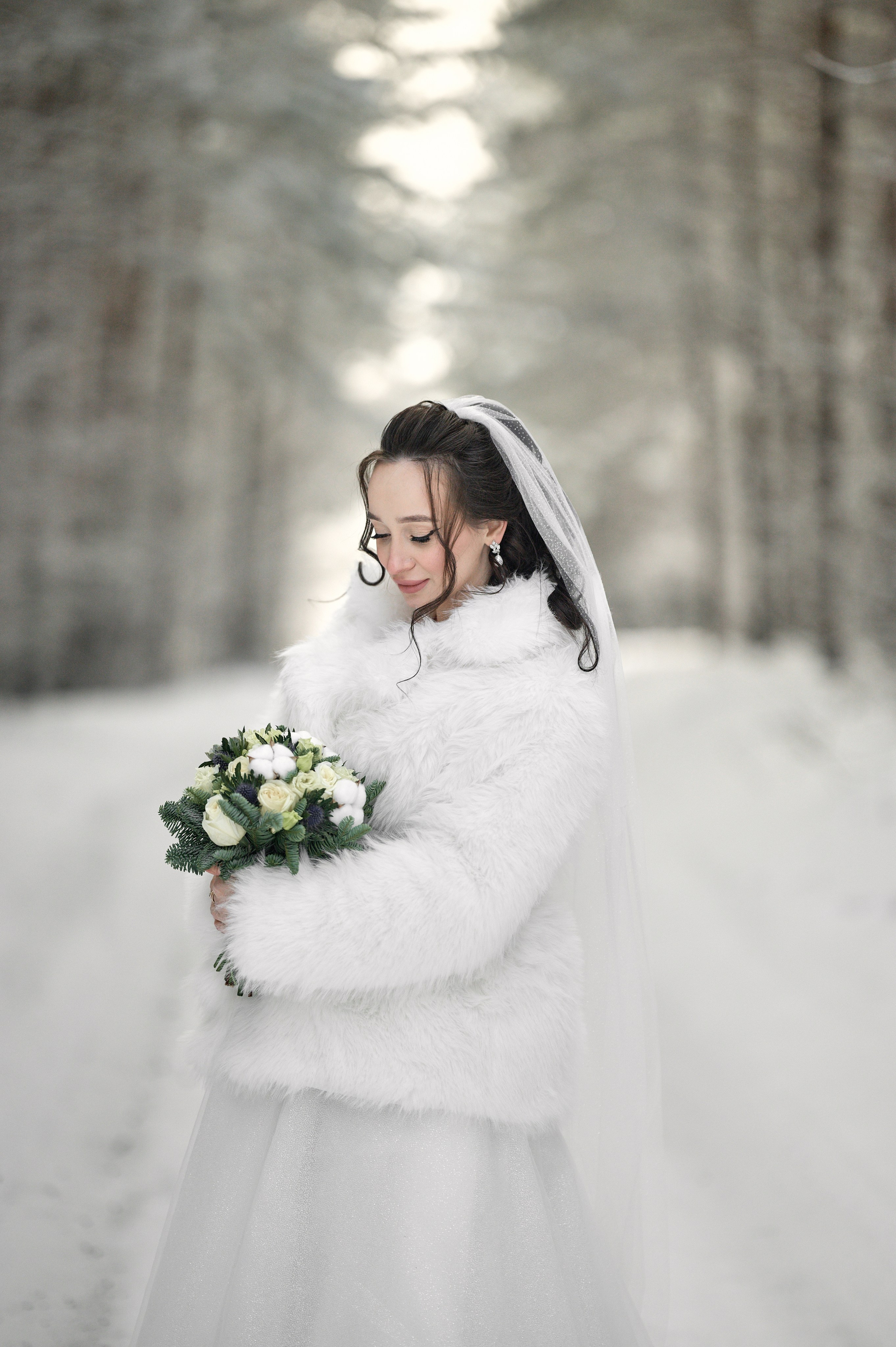 Зимняя свадебная фотосессия для Кристины и Павла