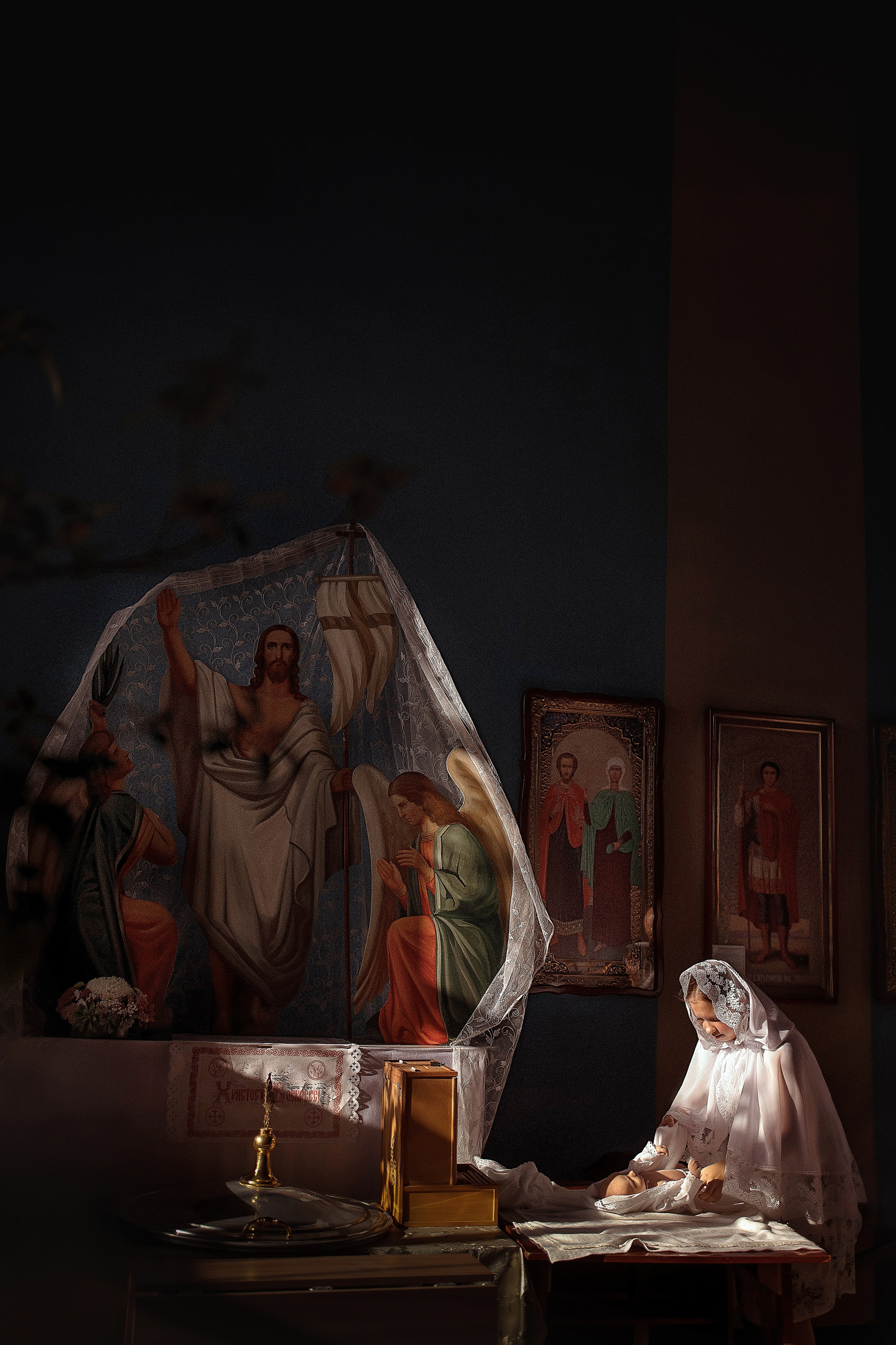 Крещение Полины село Хохол. Фотограф на крещение и венчание