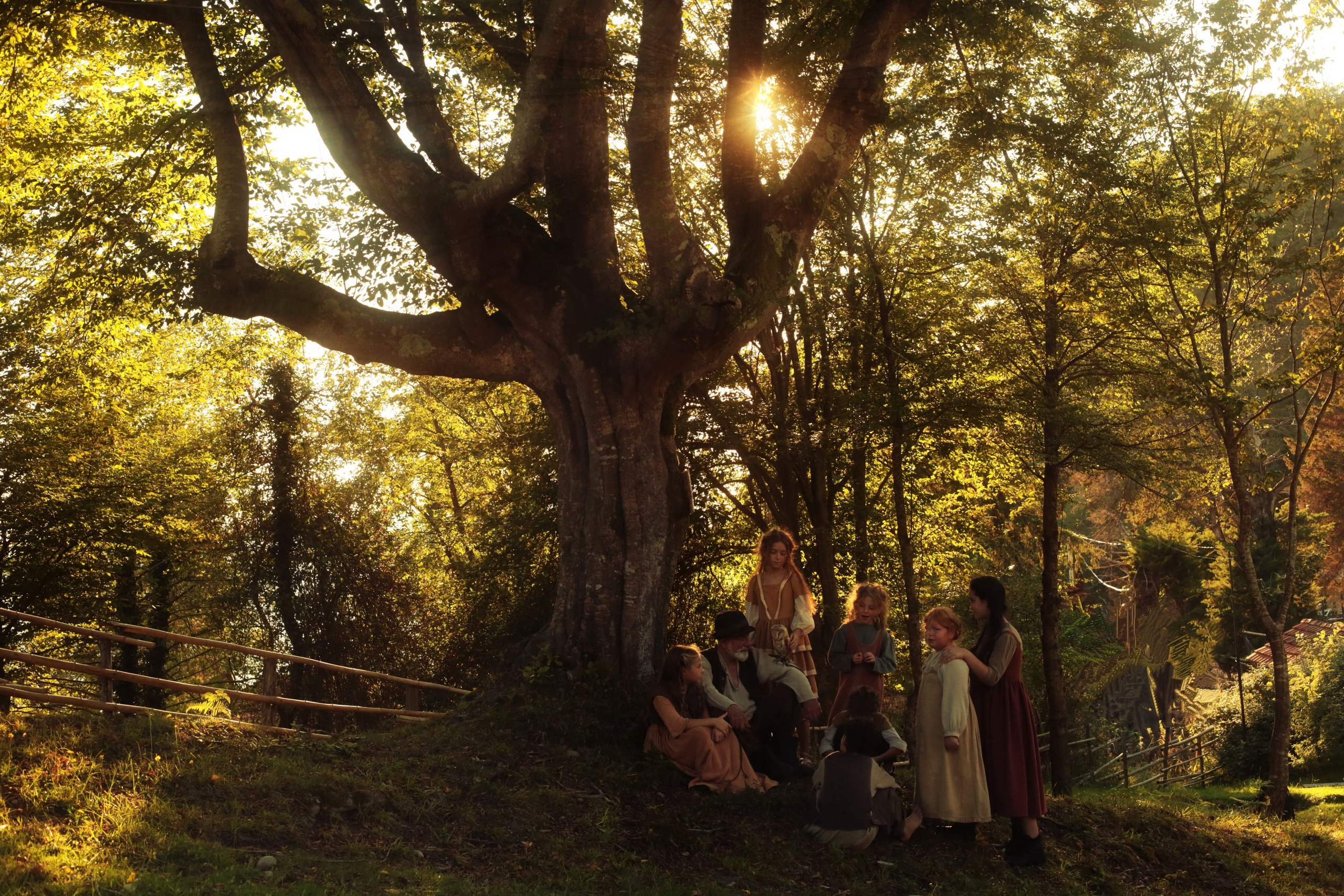 Кинематографическая съемка. Старик и дети. Ekaterina Beridze