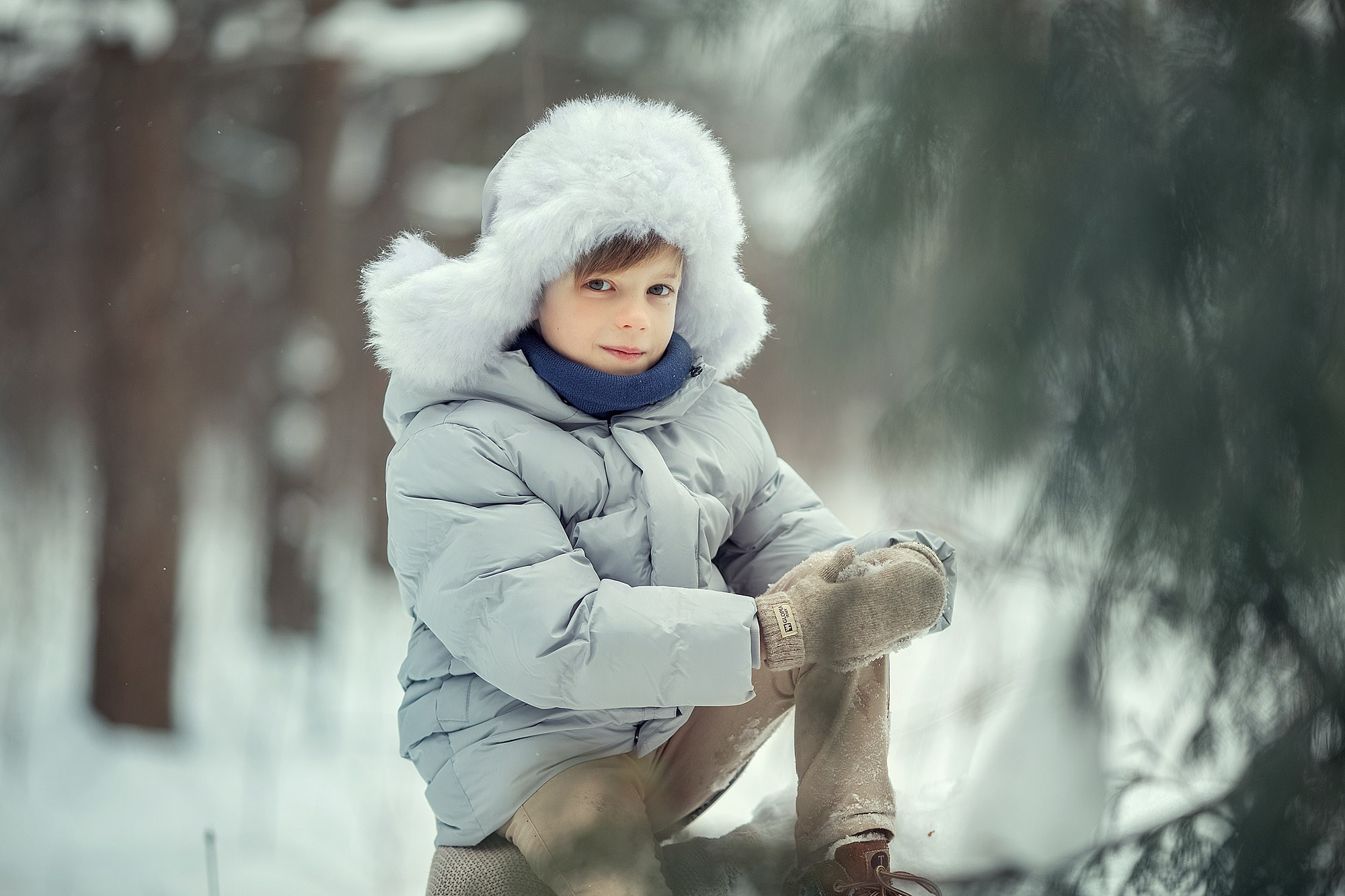 Зимние забавы на семейной фотосессии. Tatyana Nadezhdina Family photographer