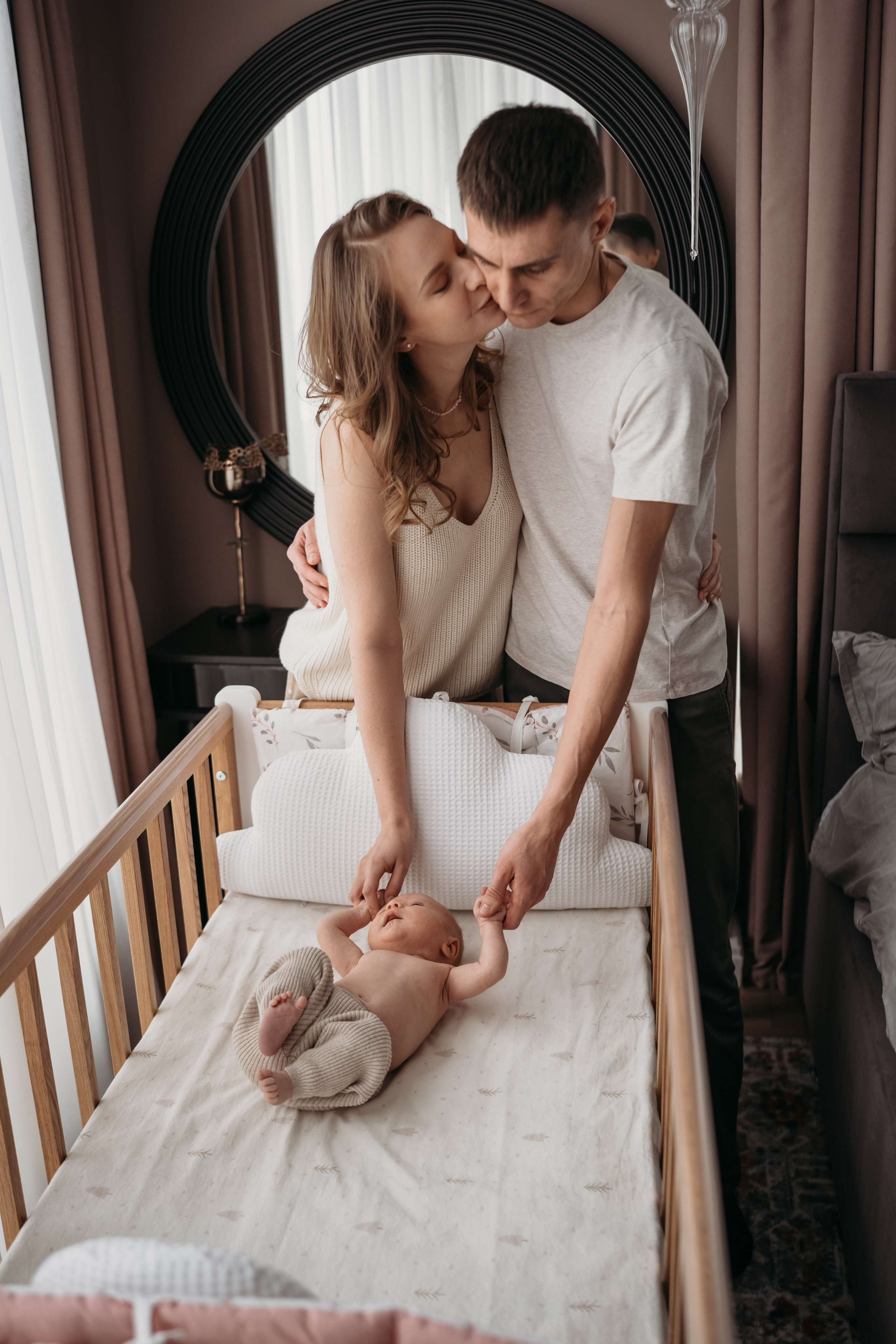 0-2 месяца. Фотограф Новорожденных в Москве. Семейные истории в стиле LIFE