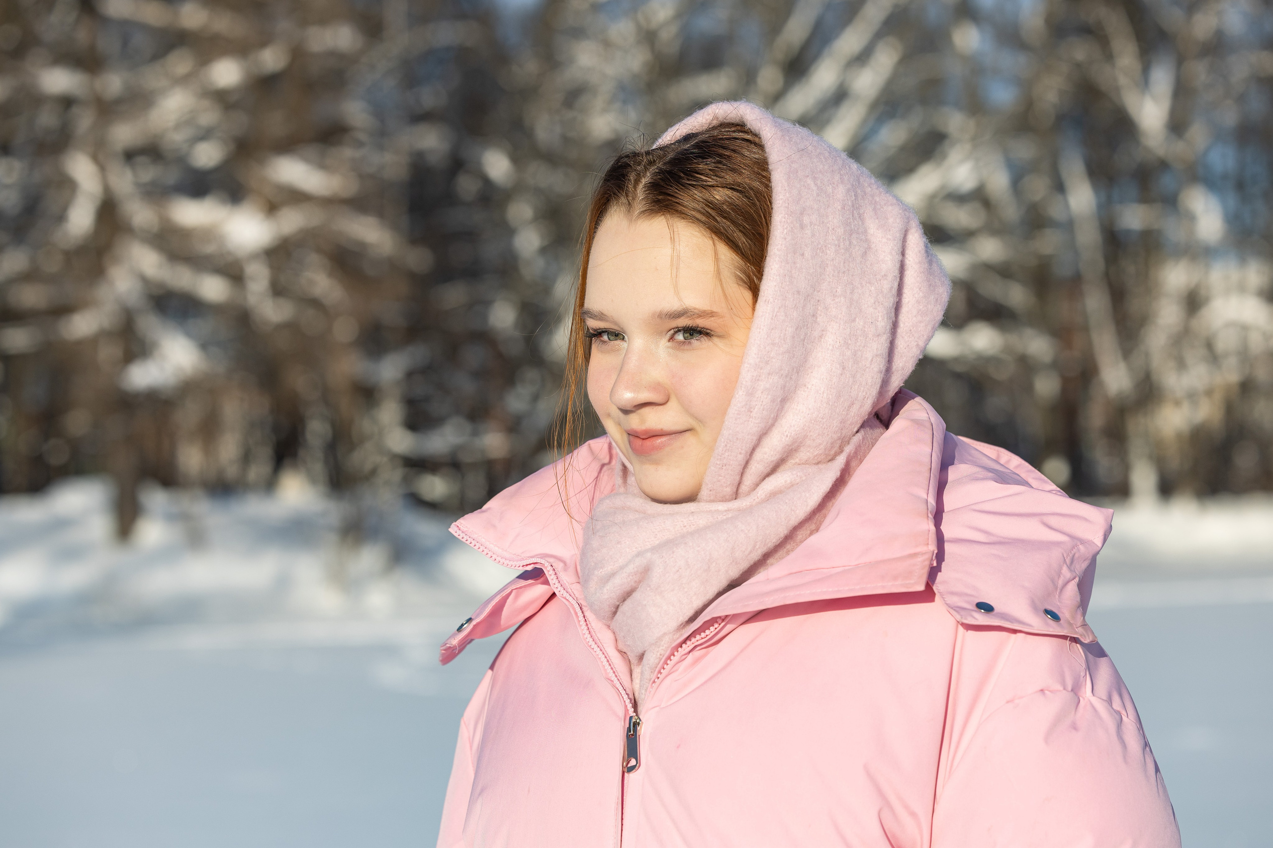 Олеся. Зимний фотосет. Фотограф Владимир Охрименко